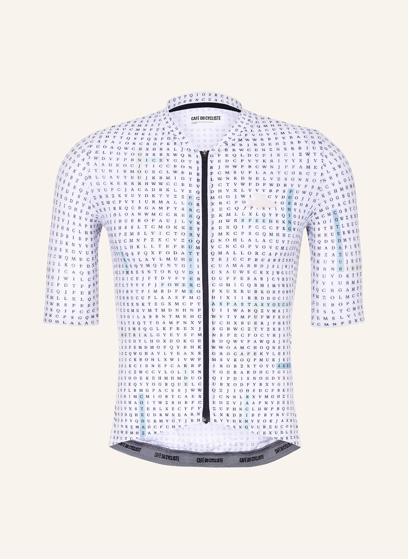 CAFÉ DU CYCLISTE Cyklistický dres ANGELINE: BÍLÁ / ČERNÁ