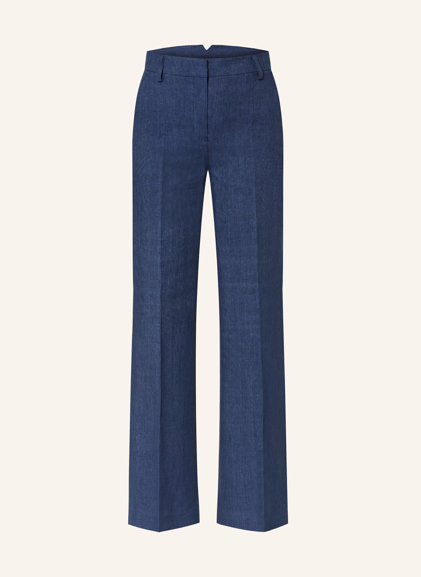 Grasegger Marlenehose GERTRUDE aus Leinen: BLAU