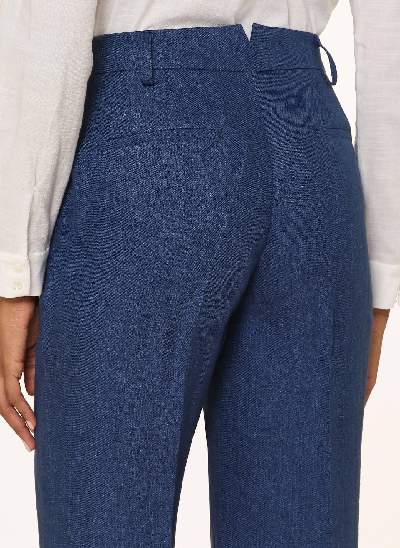 Grasegger Marlenehose GERTRUDE aus Leinen: BLAU