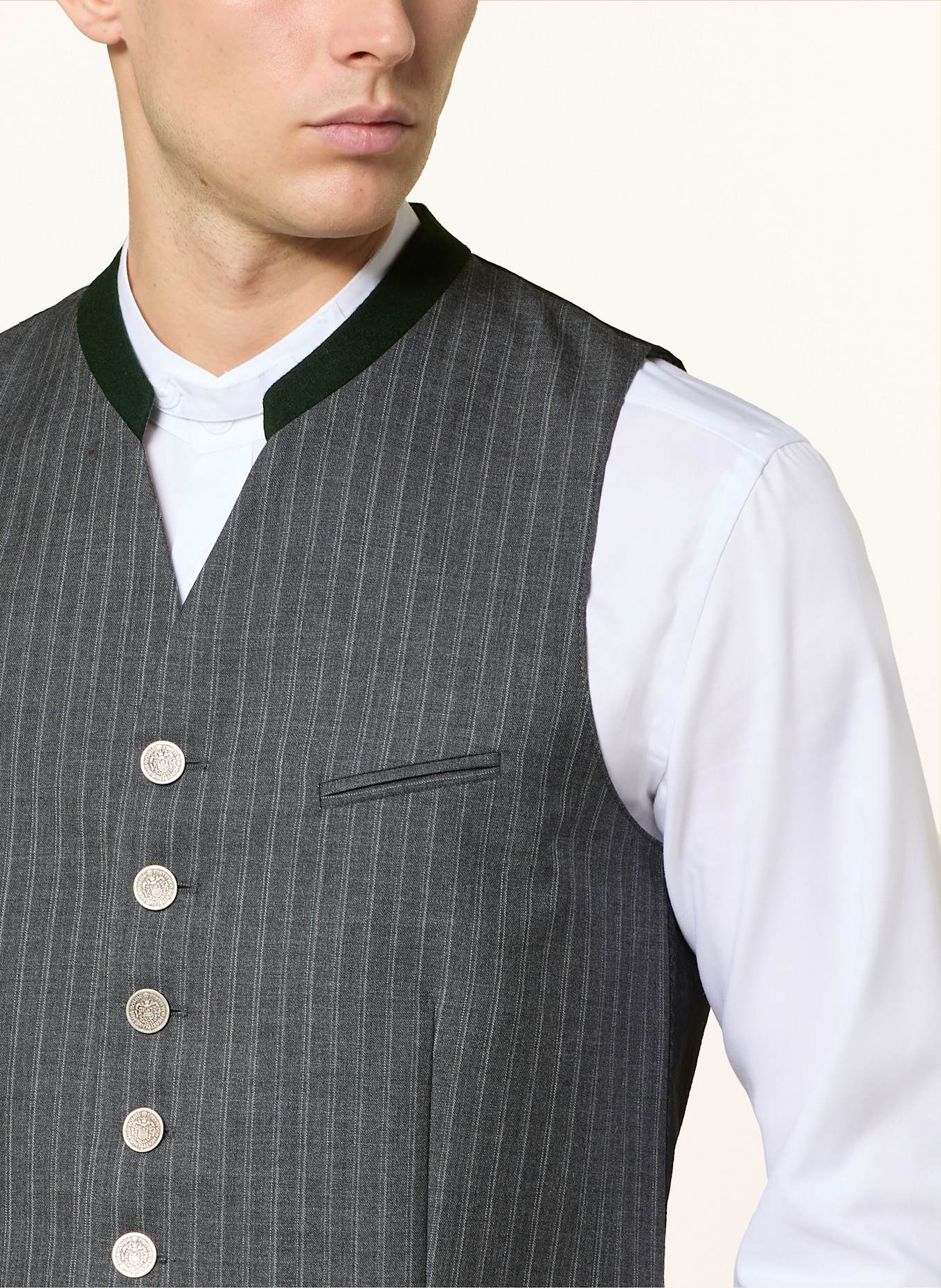 Grasegger Trachtenweste GROSCHEN: GRAU