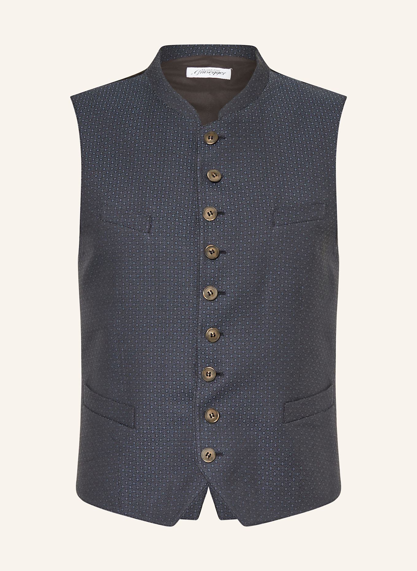Grasegger Trachtenweste VOLTI: DUNKELBLAU / BLAU