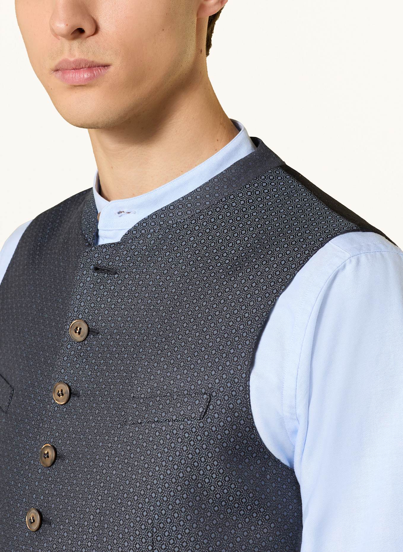 Grasegger Trachtenweste VOLTI: DUNKELBLAU / BLAU