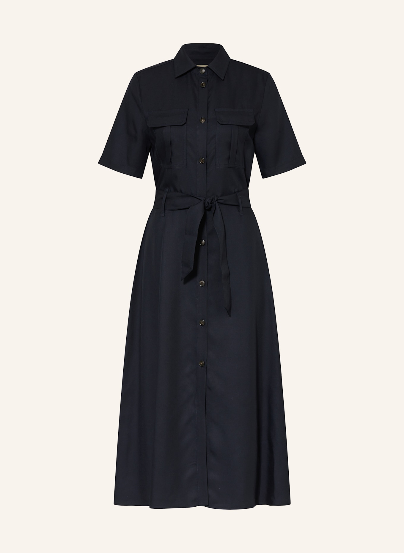 WOOLRICH Hemdblusenkleid: DUNKELBLAU