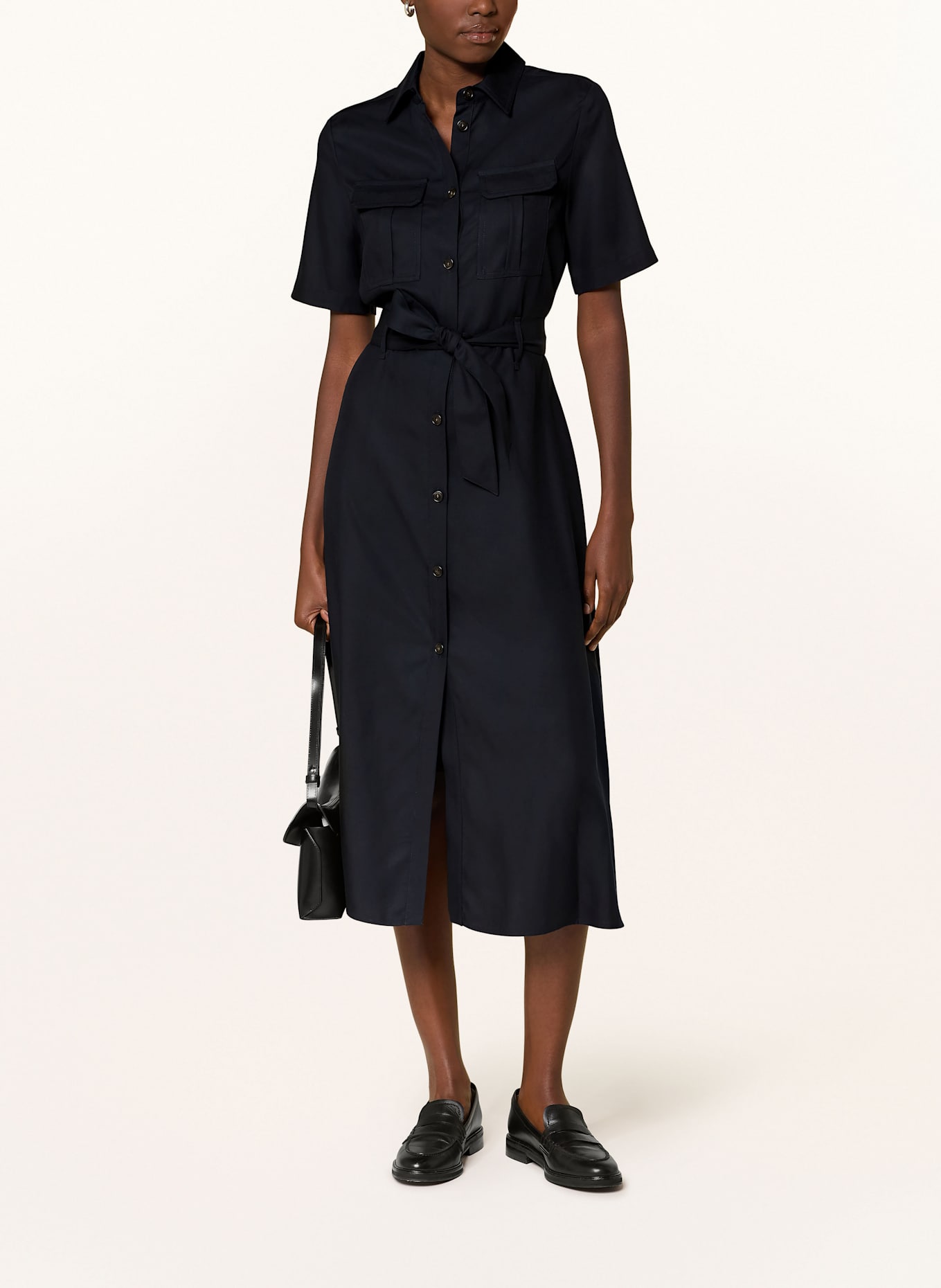 WOOLRICH Hemdblusenkleid: DUNKELBLAU