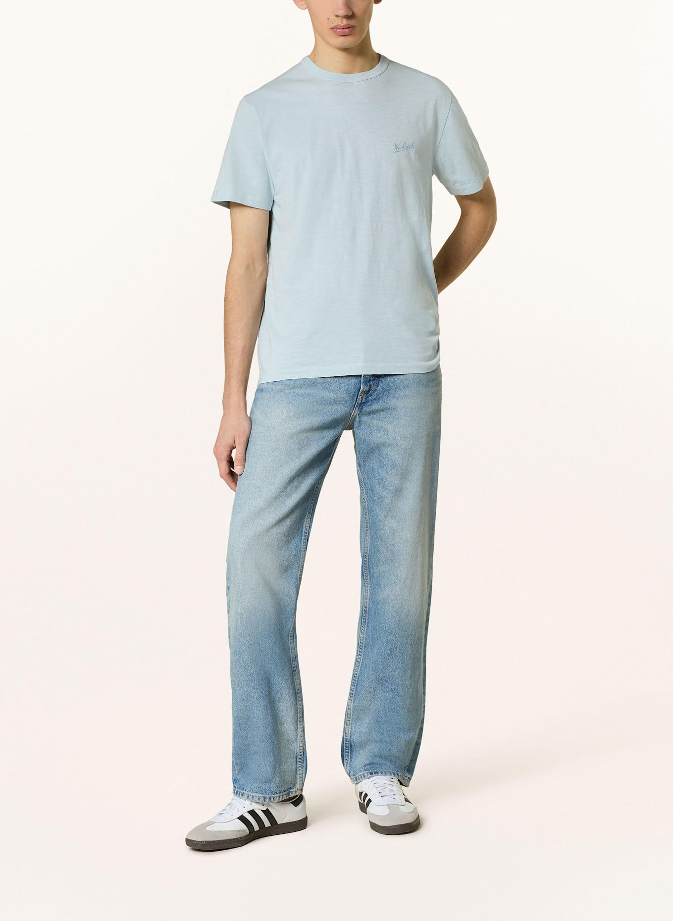 WOOLRICH T-Shirt: HELLBLAU