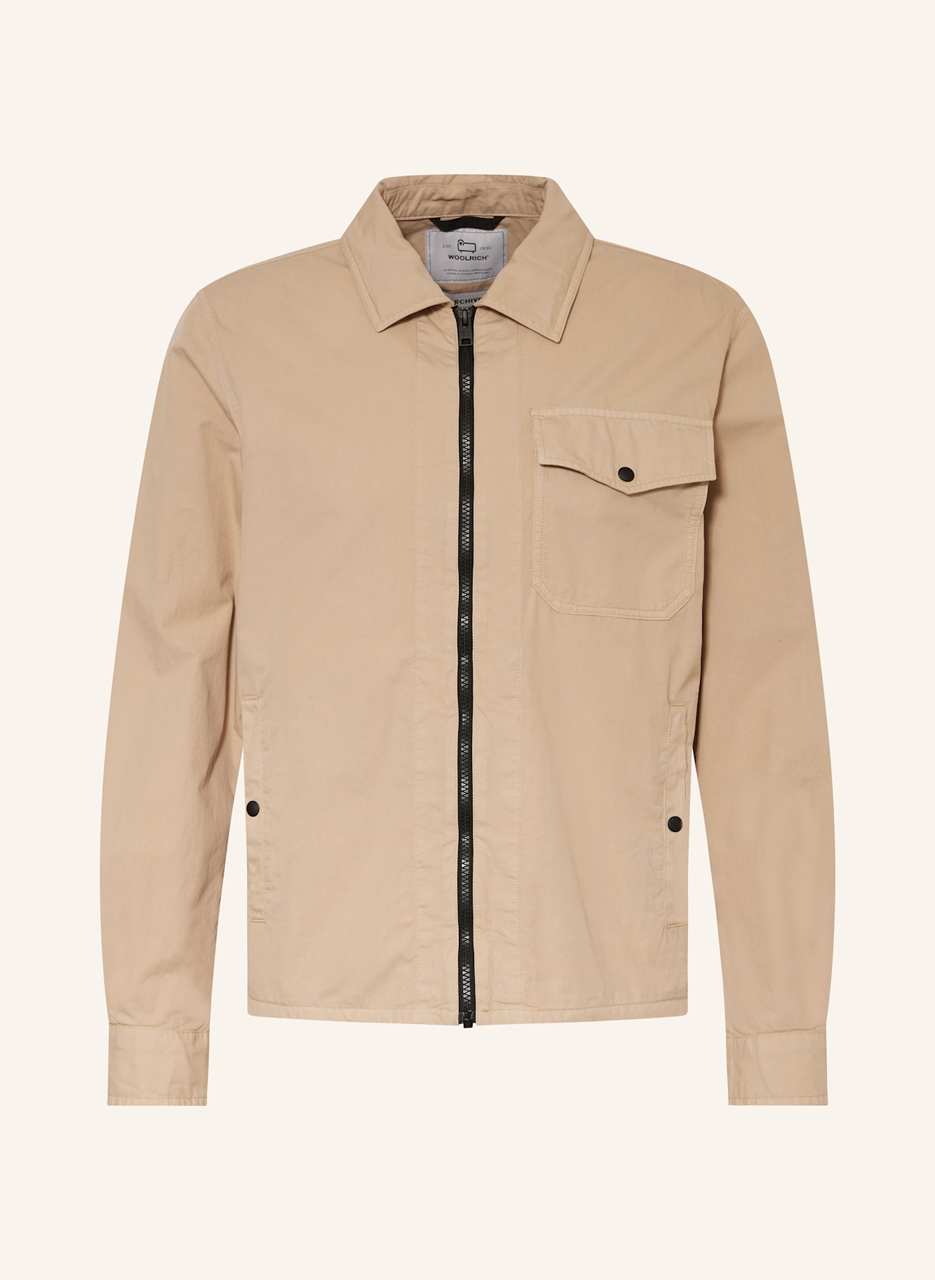 WOOLRICH Ovejacket: HELLBRAUN