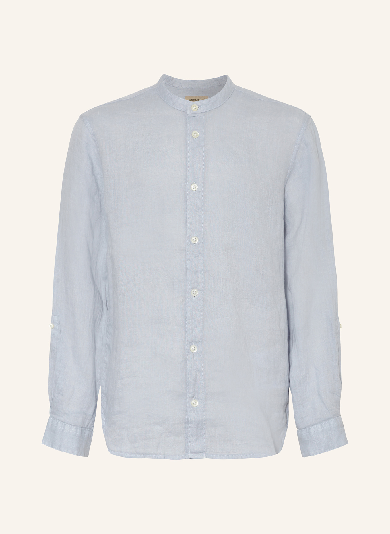 WOOLRICH Leinenhemd: HELLBLAU