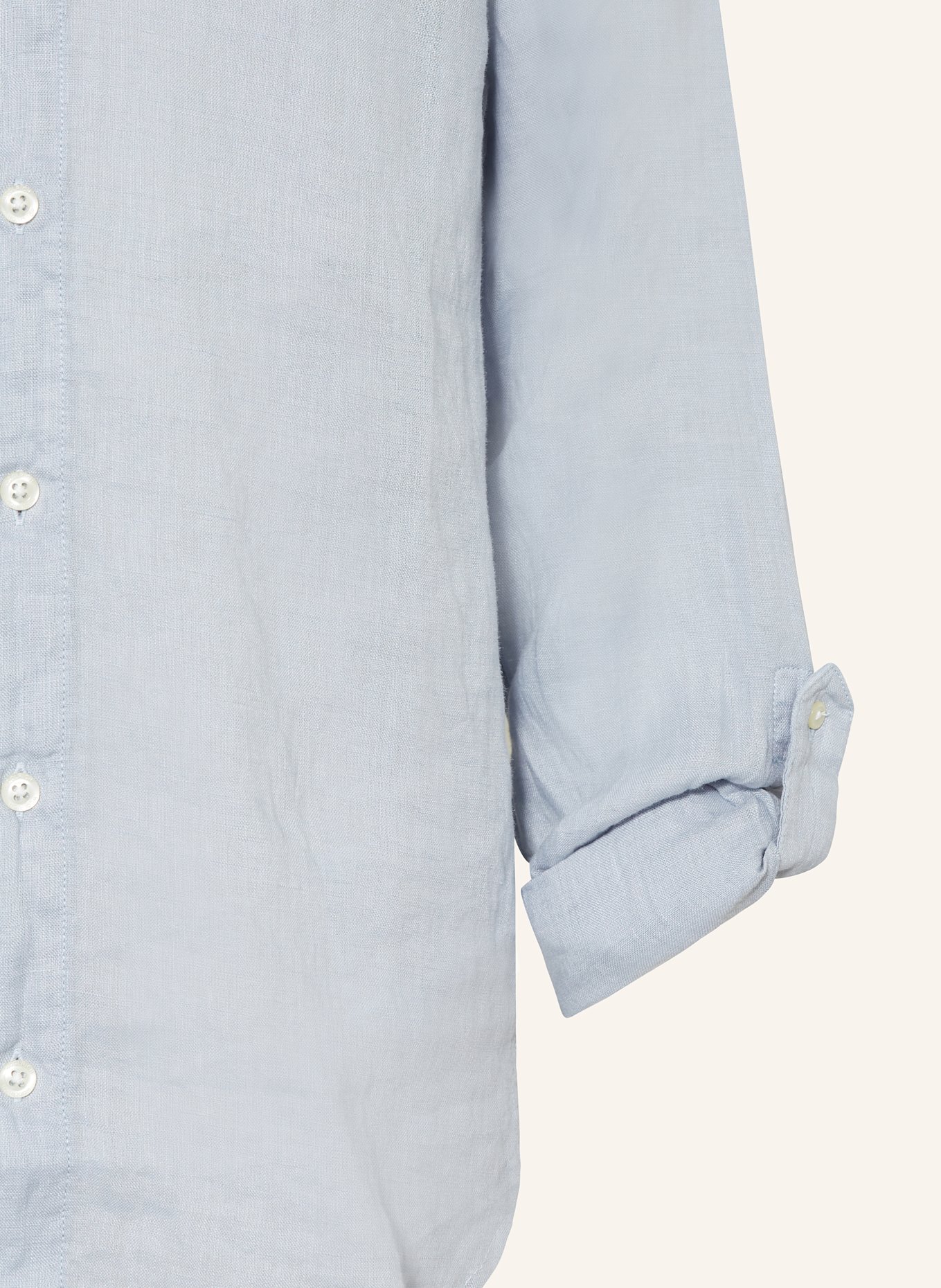 WOOLRICH Leinenhemd: HELLBLAU