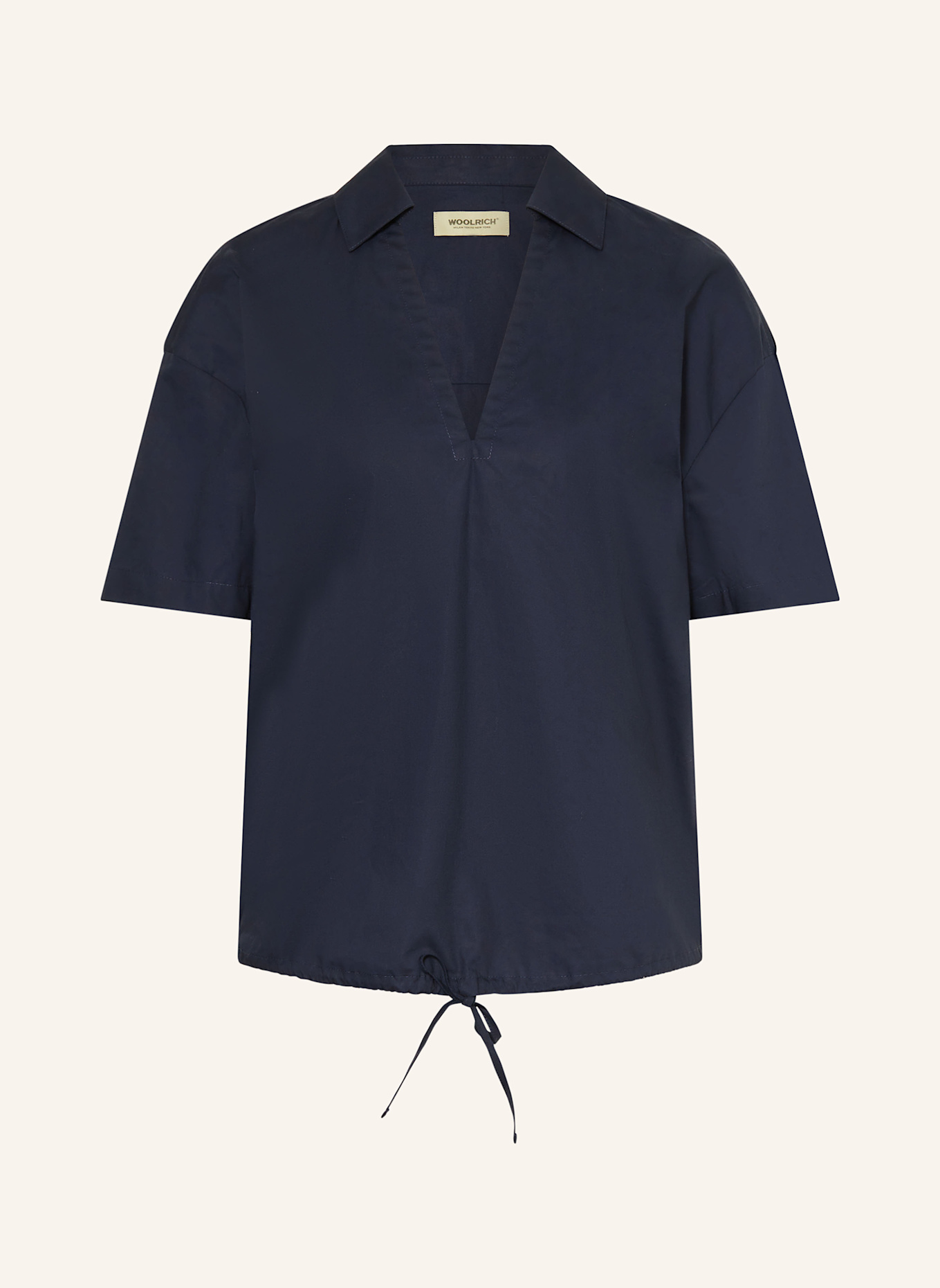 WOOLRICH Blusenshirt: DUNKELBLAU