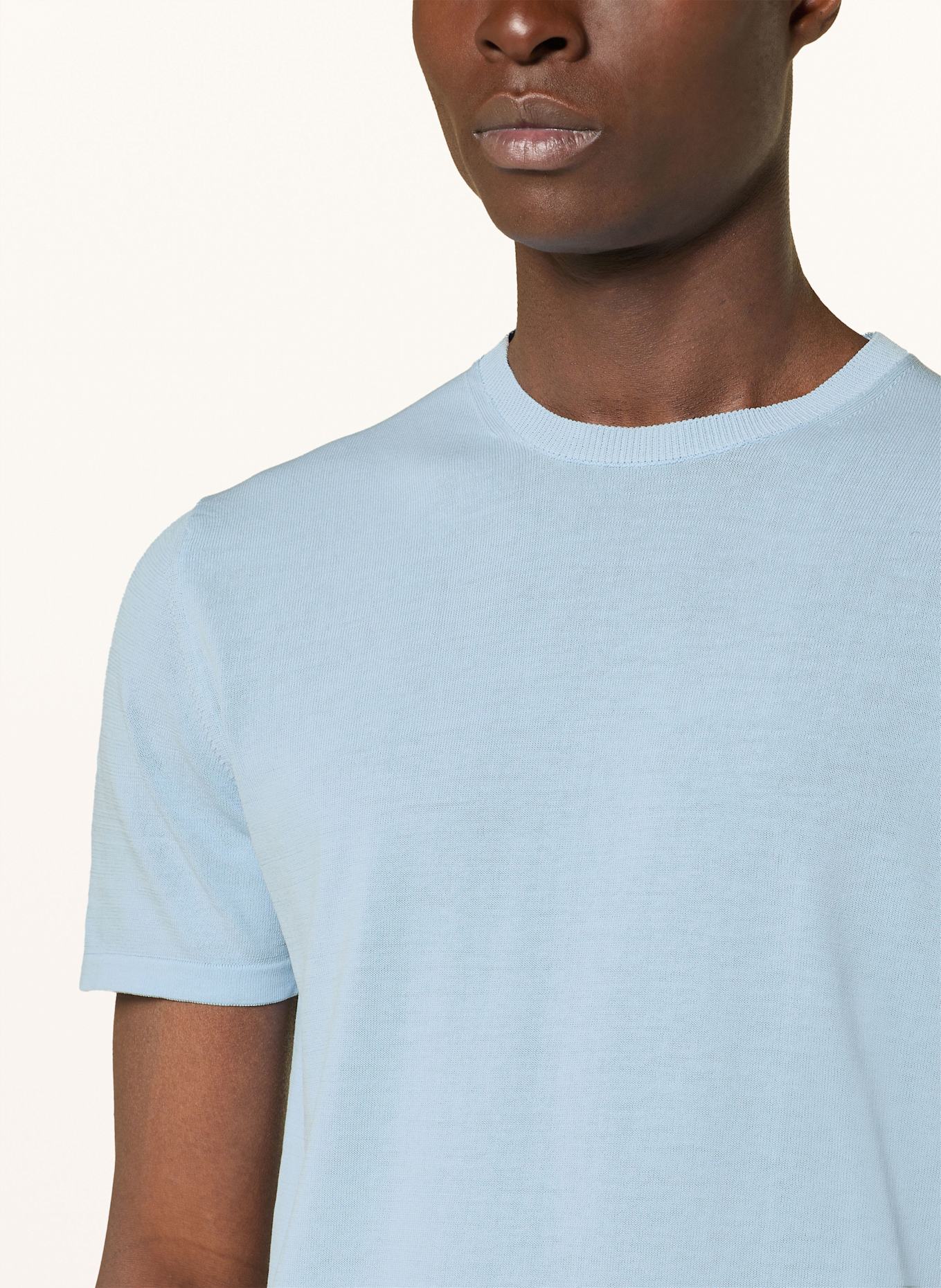 DANIELE FIESOLI Strickshirt: HELLBLAU