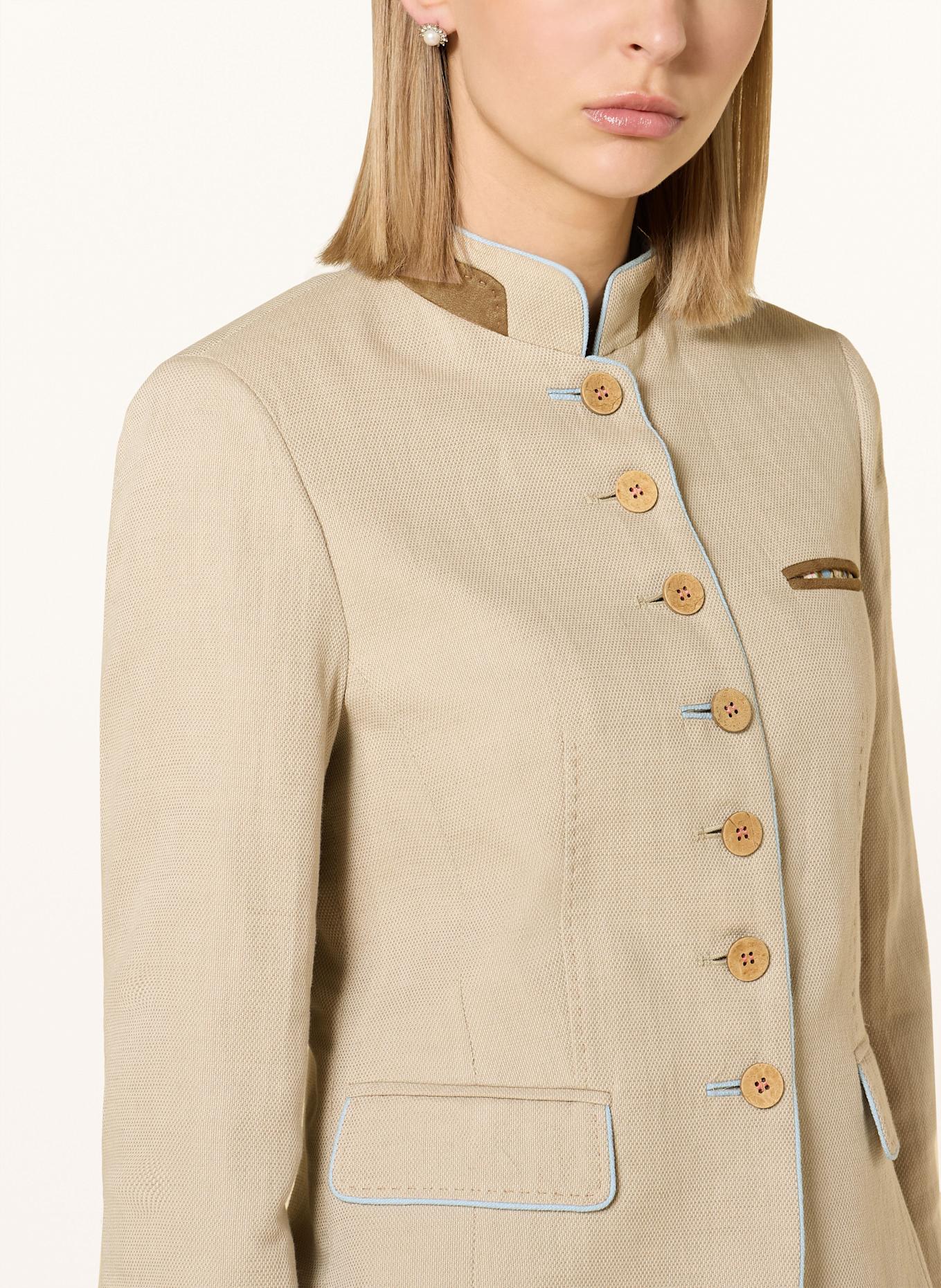 White Label Alpine jacket with linen: BEIGE