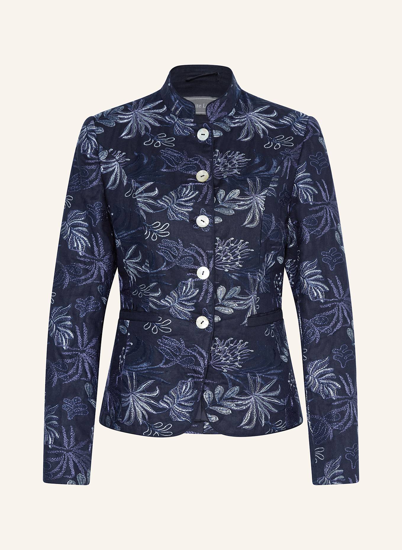 White Label Leinenjanker: DUNKELBLAU