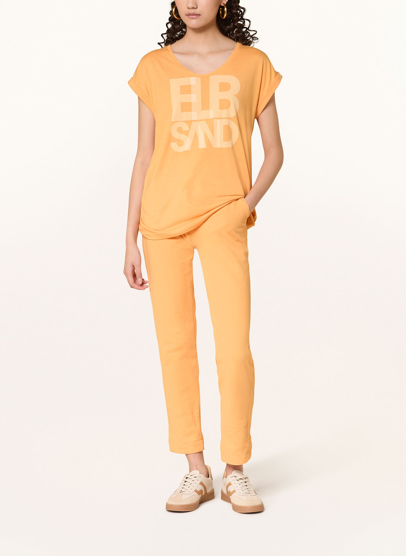 ELBSAND 7/8-Sweatpants SANNA: ORANGE