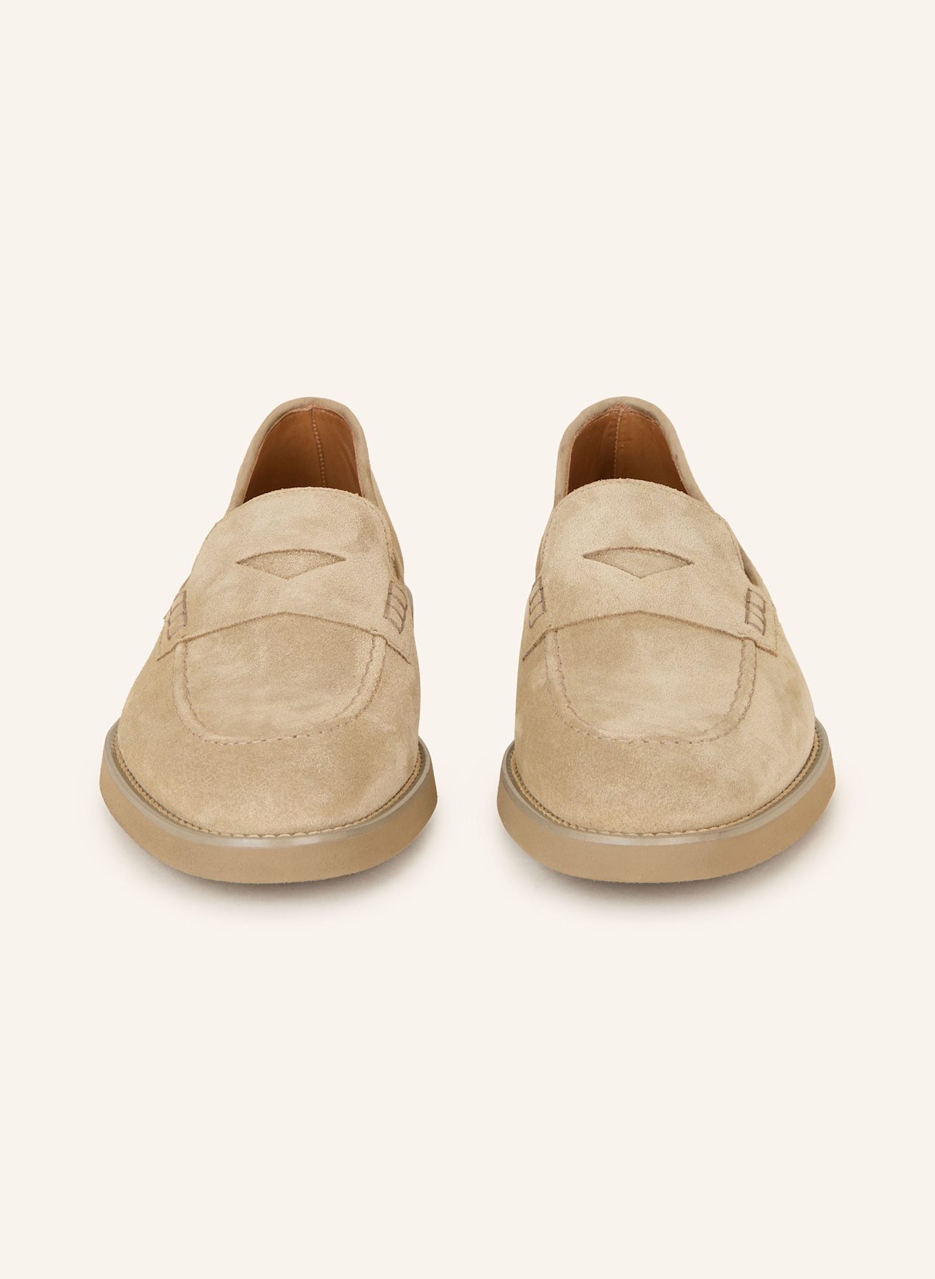 DOUCAL'S Penny loafers: LIGHT BROWN