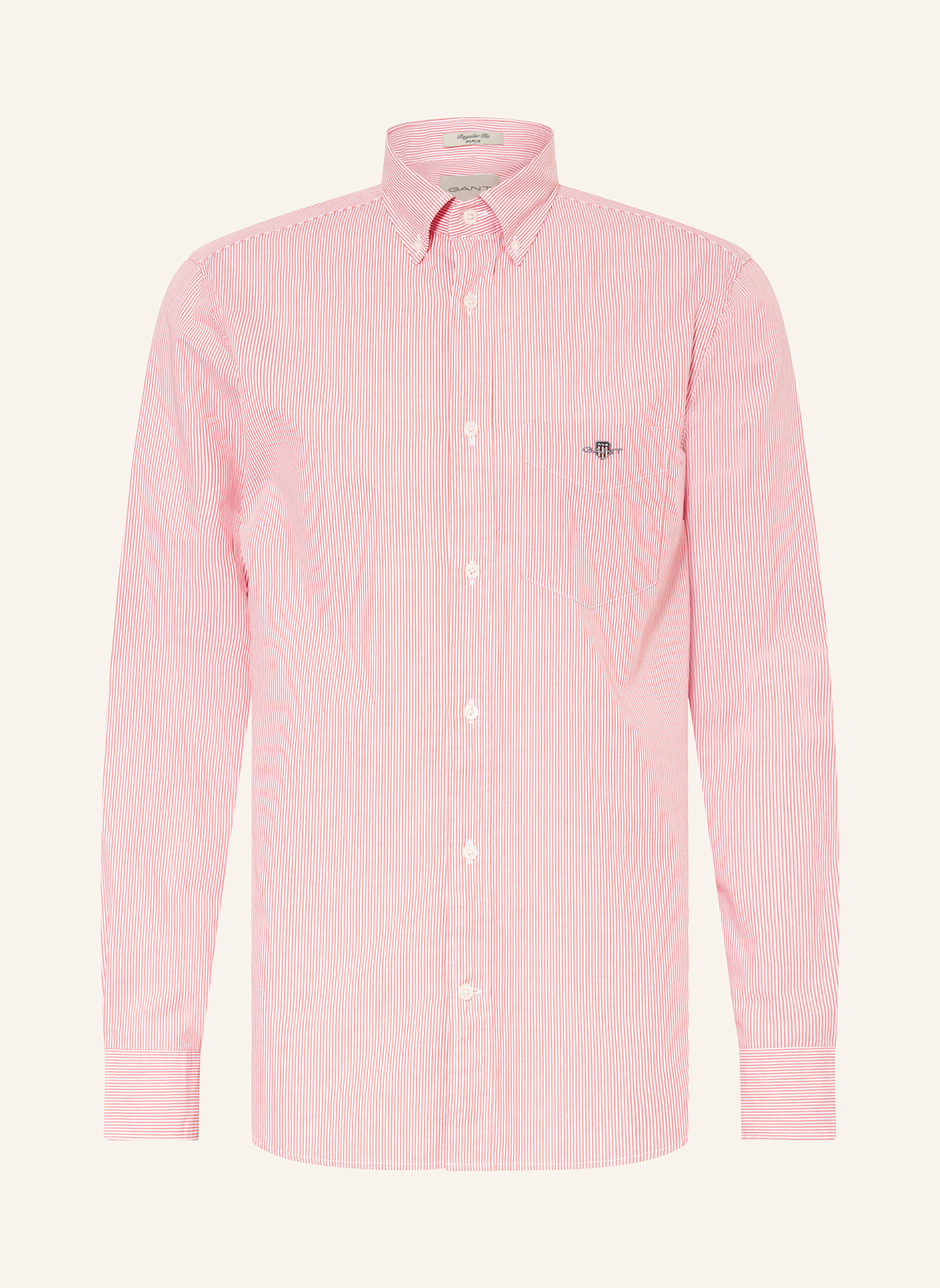 GANT Hemd Comfort Fit: DUNKELORANGE/ WEISS