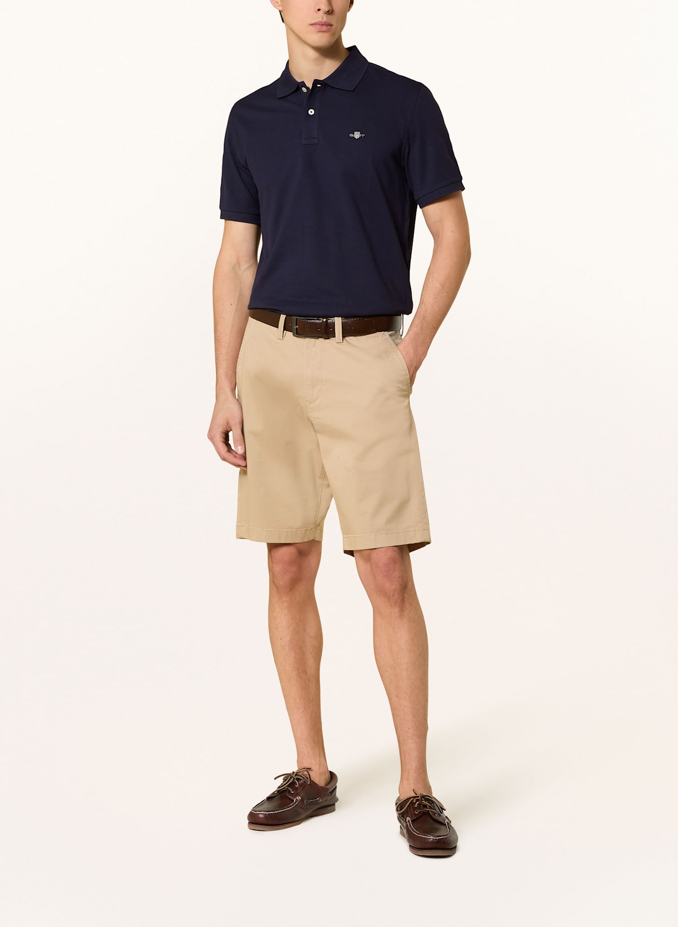 GANT Piqué-Poloshirt: DUNKELBLAU
