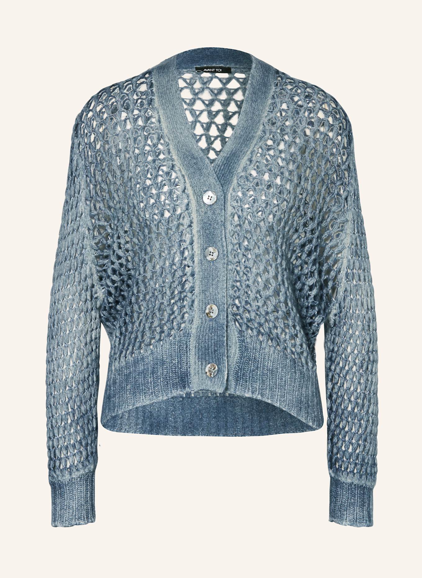 AVANT TOI Strickjacke mit Cashmere und Seide: DUNKELBLAU