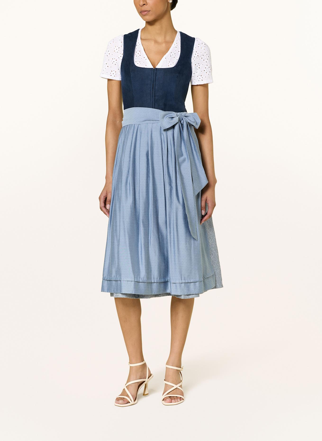 Hammerschmid BÄRBEL dirndl blouse in a mix of materials: WHITE