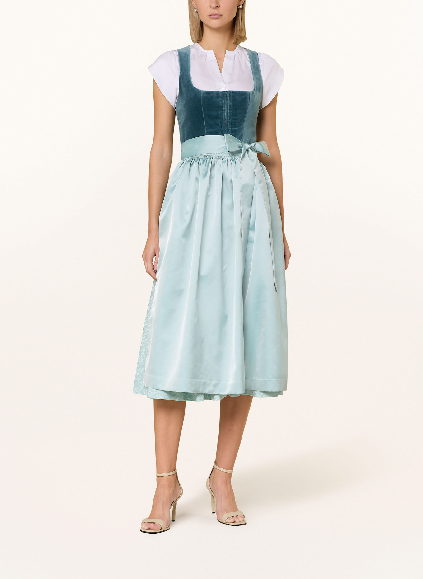 Hammerschmid Dirndl PLATTENSEE: TURQUOISE/ TEAL