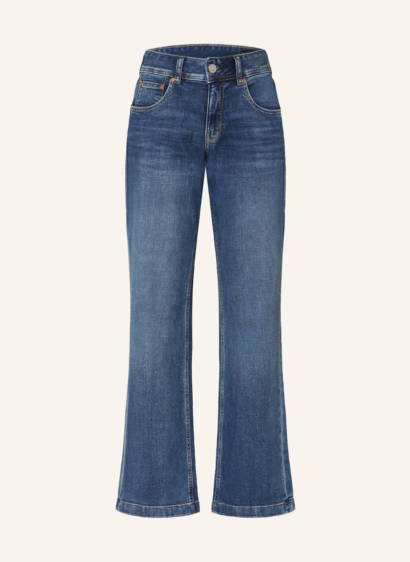 Herrlicher Straight Jeans EDNA: 605 SNAKE BLUE