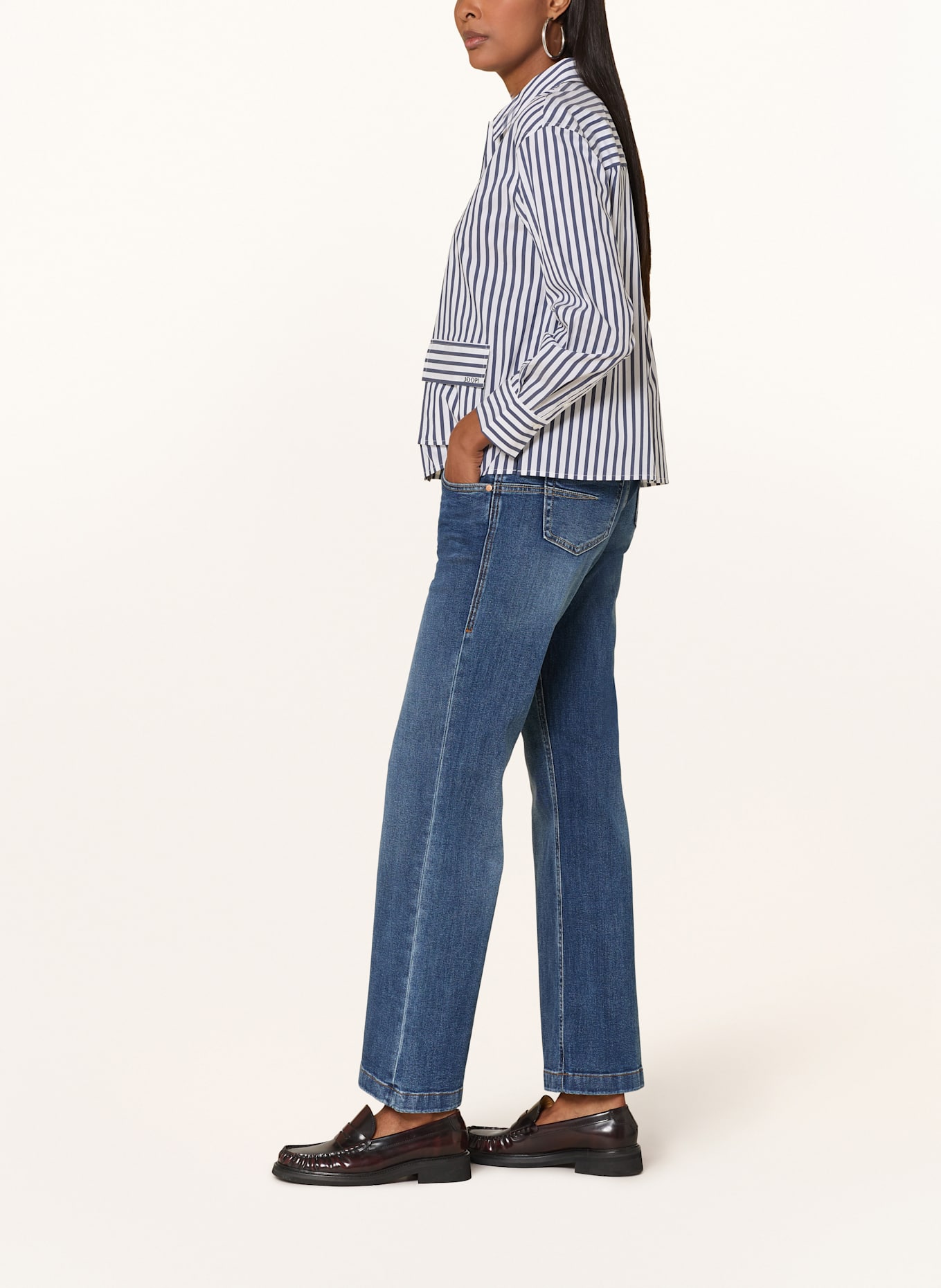 Herrlicher Straight Jeans EDNA: 605 SNAKE BLUE