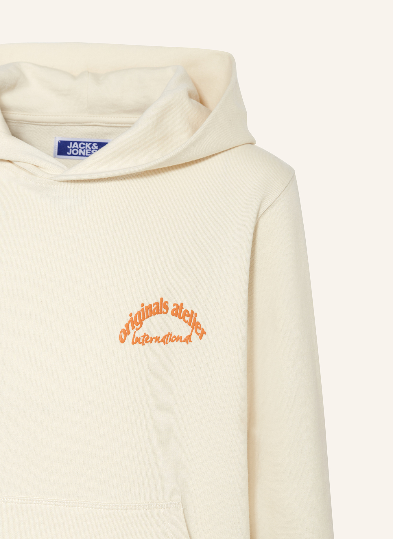 JACK&JONES Hoodie: ECRU