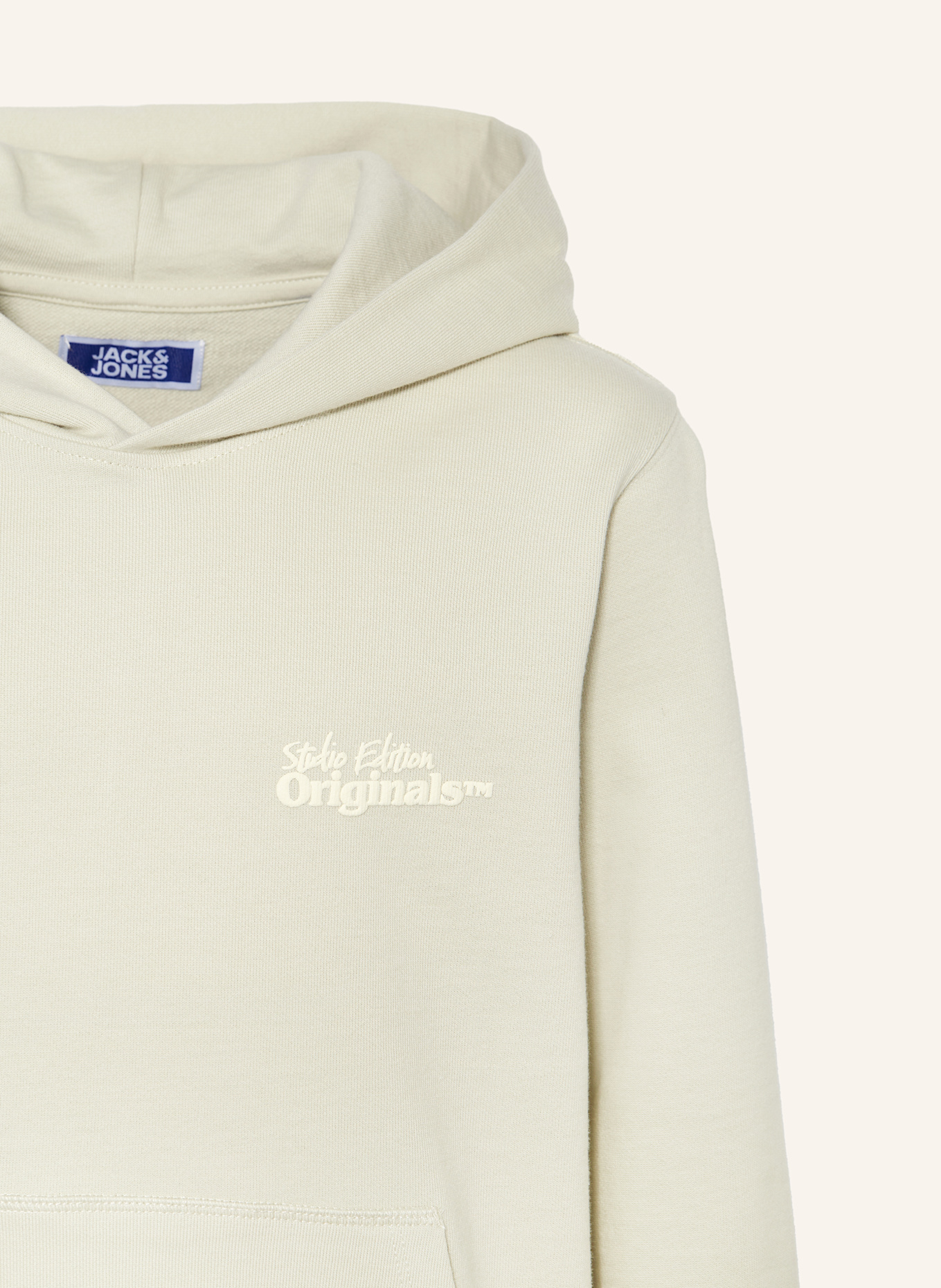 JACK&JONES Hoodie: CREME