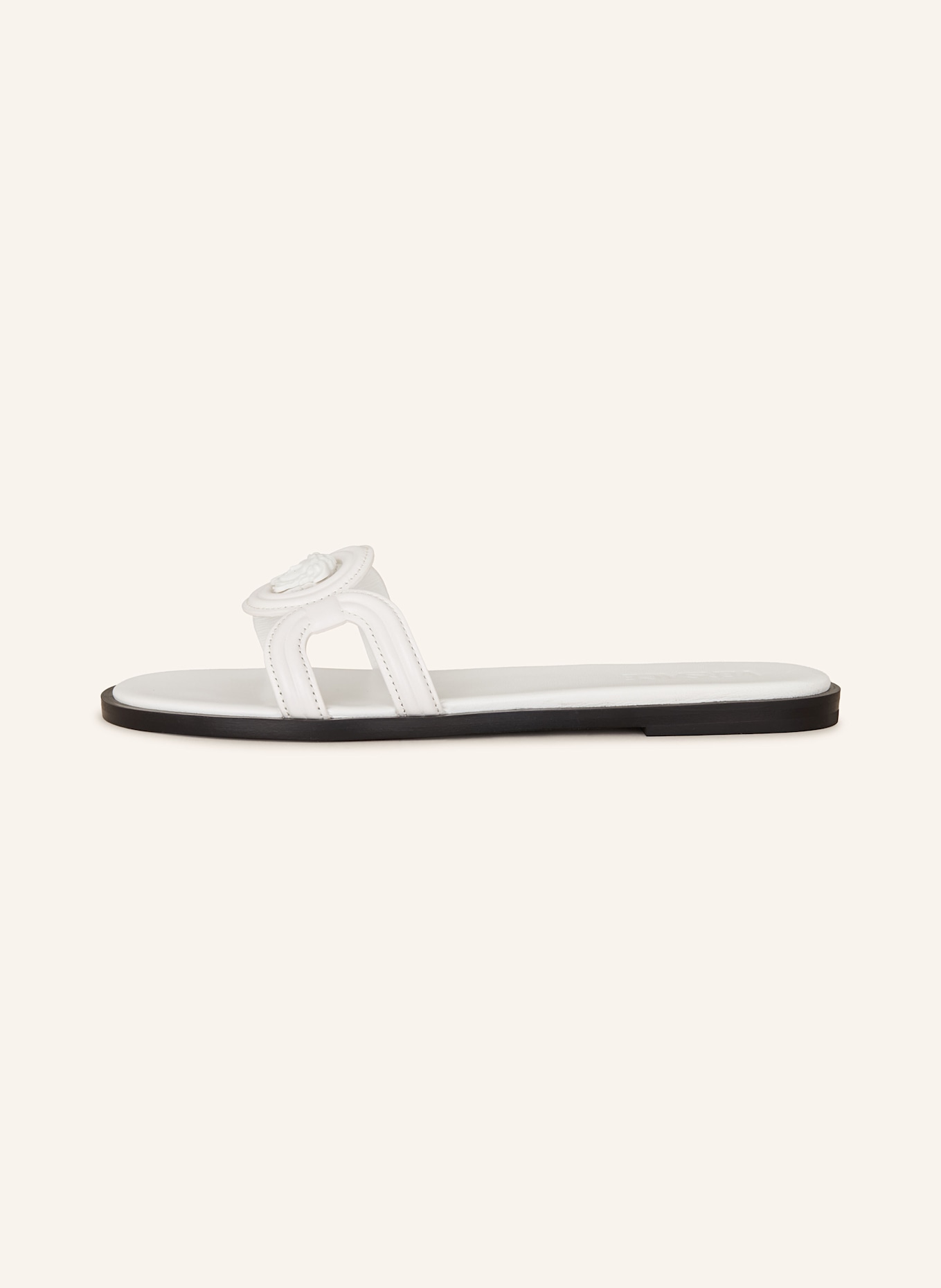 VERSACE Pantoletten LA MEDUSA: WEISS