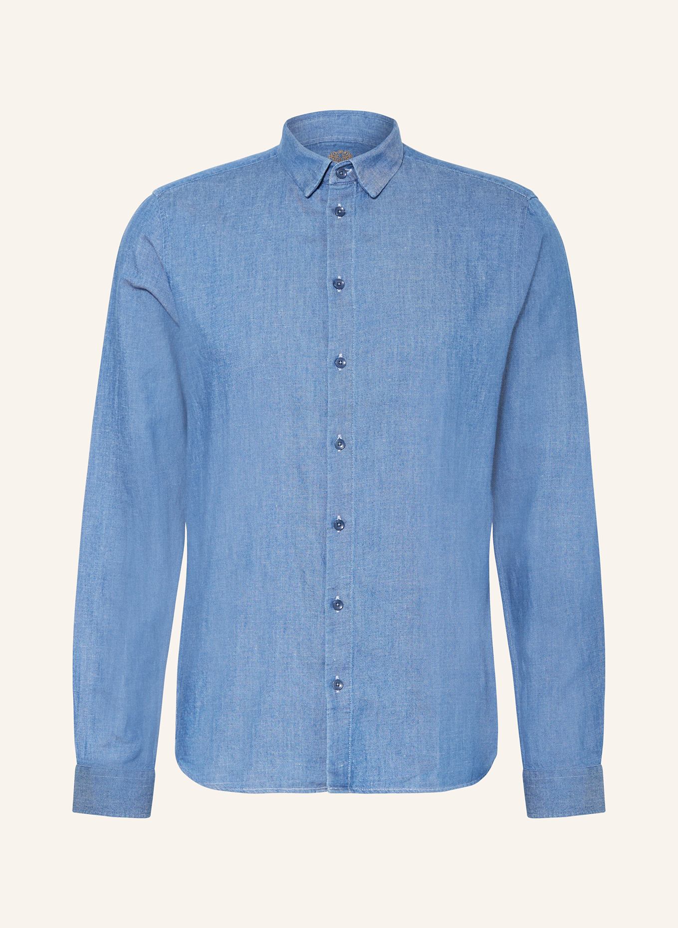 MOS MOSH Gallery Hemd MMGMARCO Slim Fit in Jeansoptik: BLAU