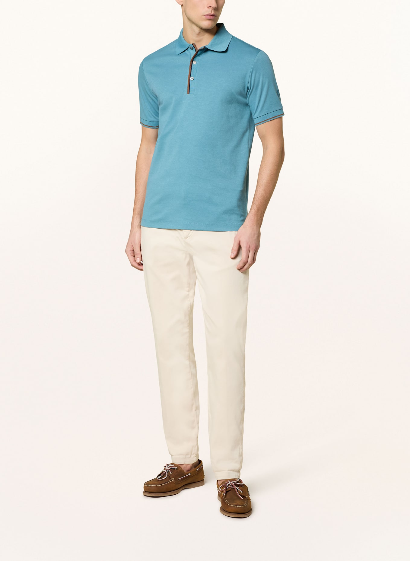 MOS MOSH Gallery Piqué-Poloshirt MMGHARVEY: PETROL