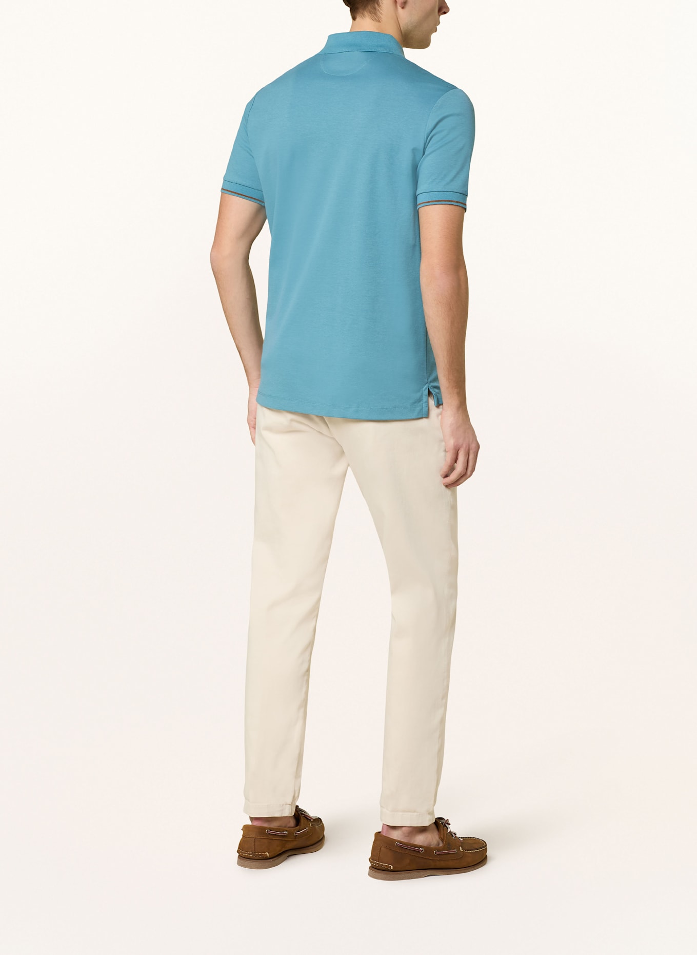 MOS MOSH Gallery Piqué-Poloshirt MMGHARVEY: PETROL