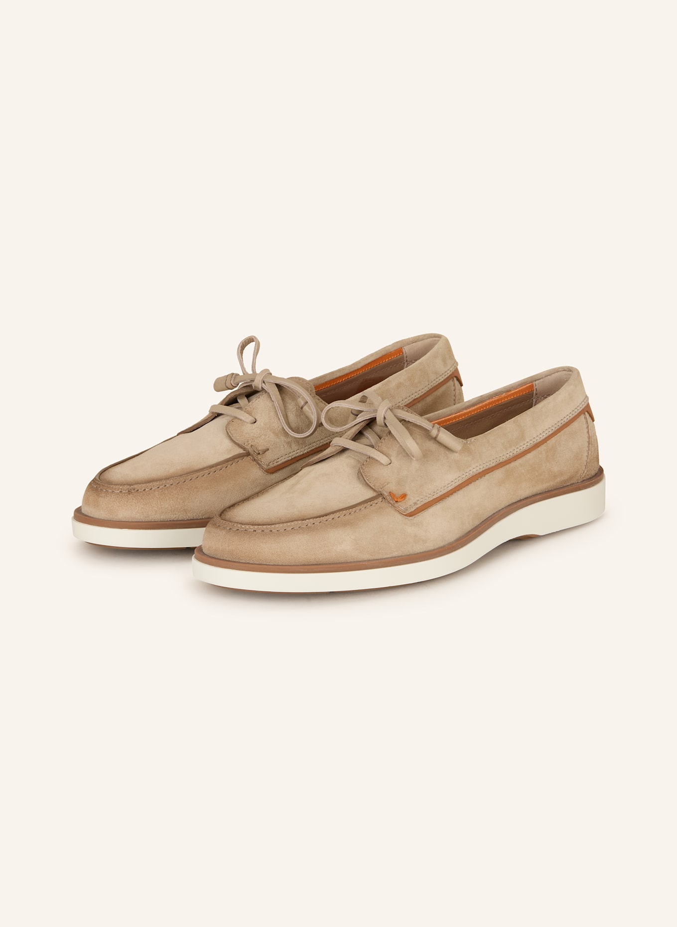Santoni Buty sznurowane: BRĄZOWY