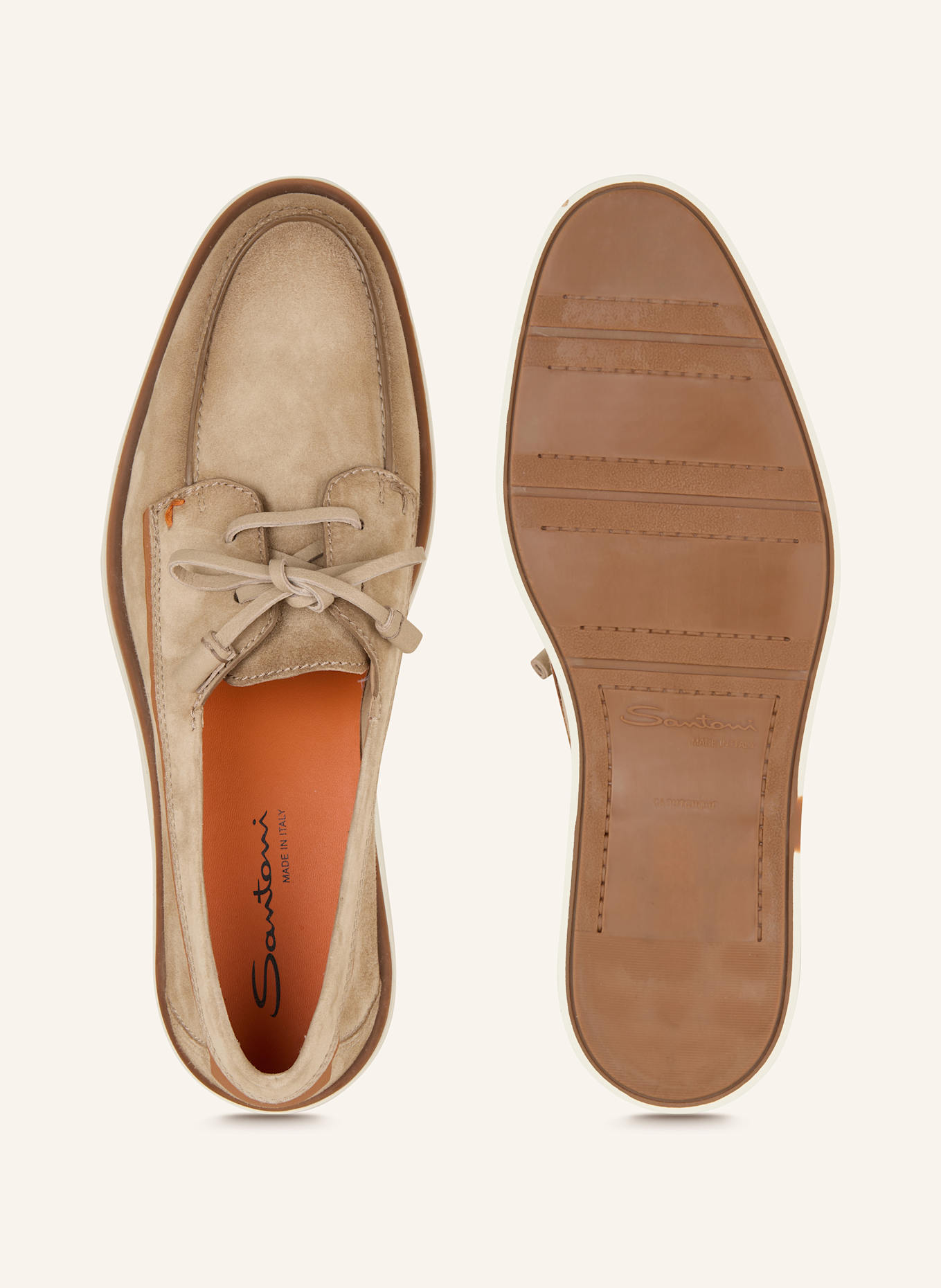 Santoni Buty sznurowane: BRĄZOWY