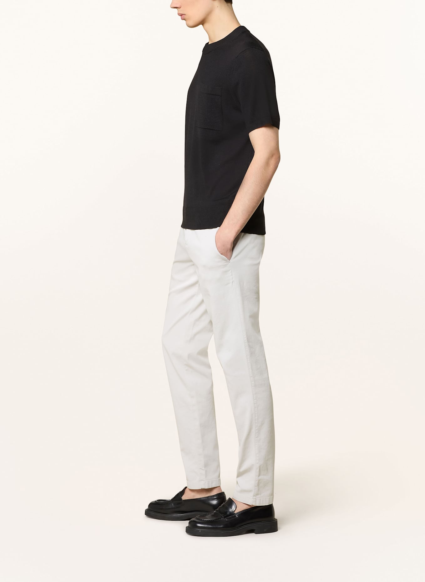 HILTL Chino Slim Fit: HELLGRAU