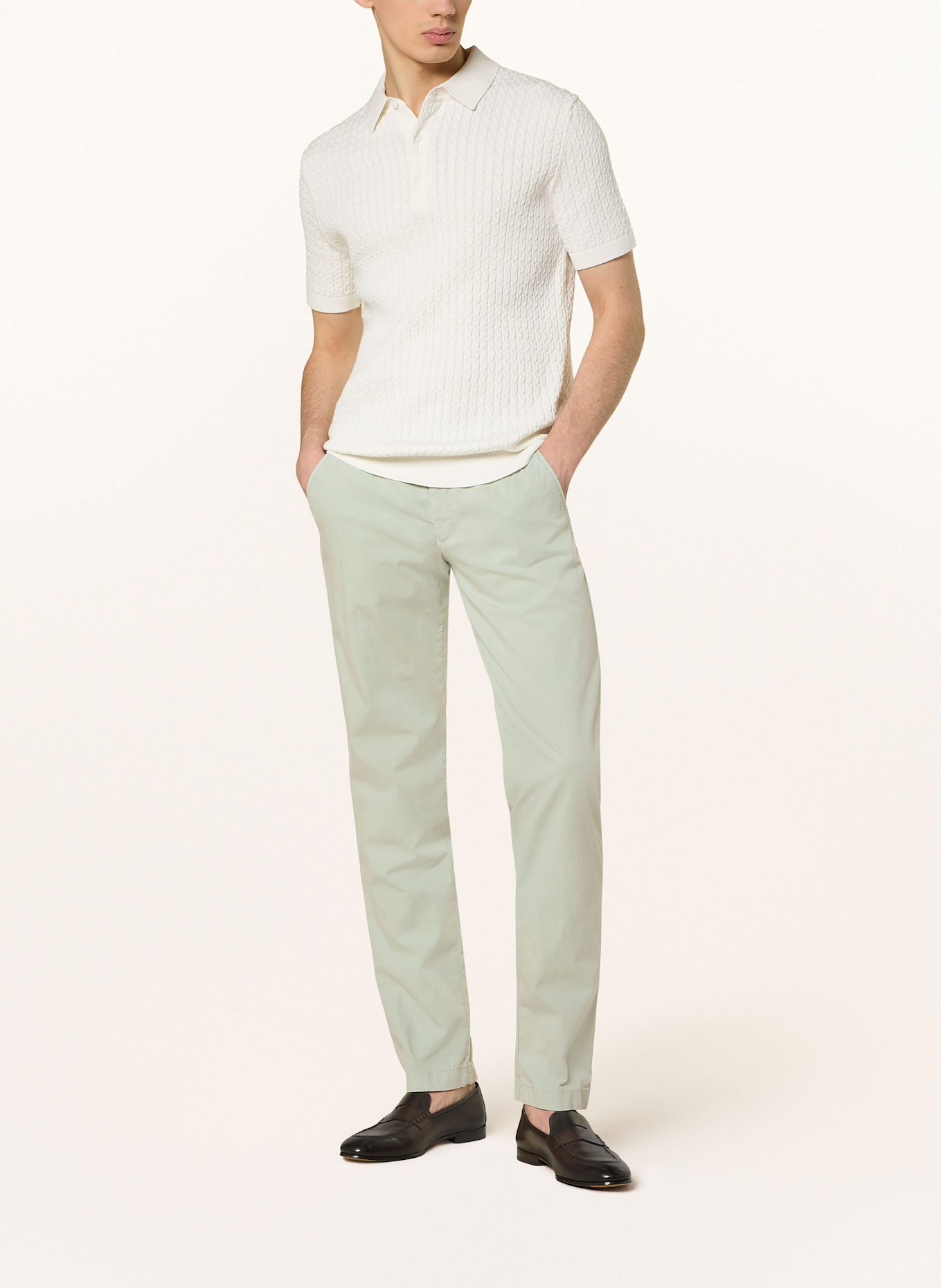 HILTL Chino TRENTO Slim Fit: LIGHT GREEN