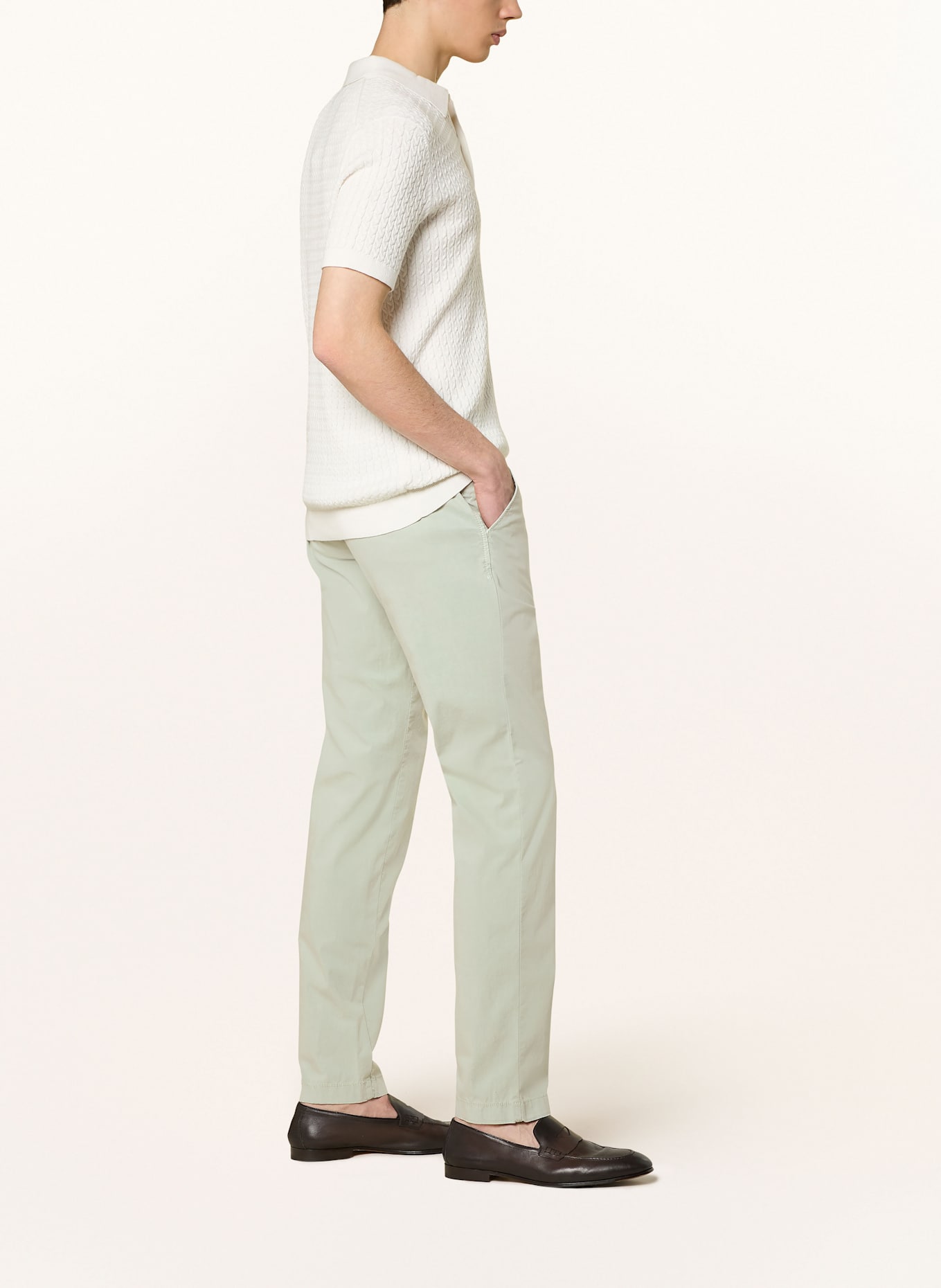 HILTL Chino TRENTO Slim Fit: LIGHT GREEN