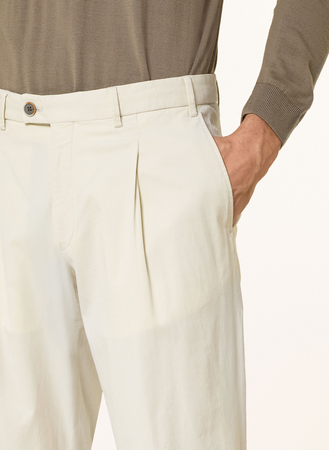 HILTL Chinosy regular fit: ECRU