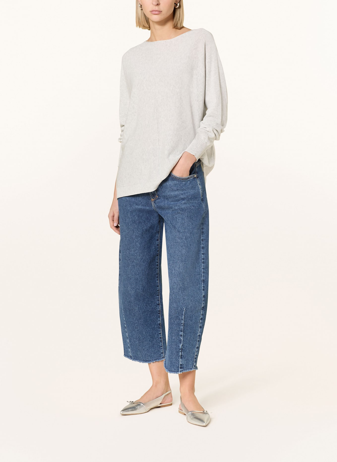 MARC AUREL Pullover: HELLGRAU