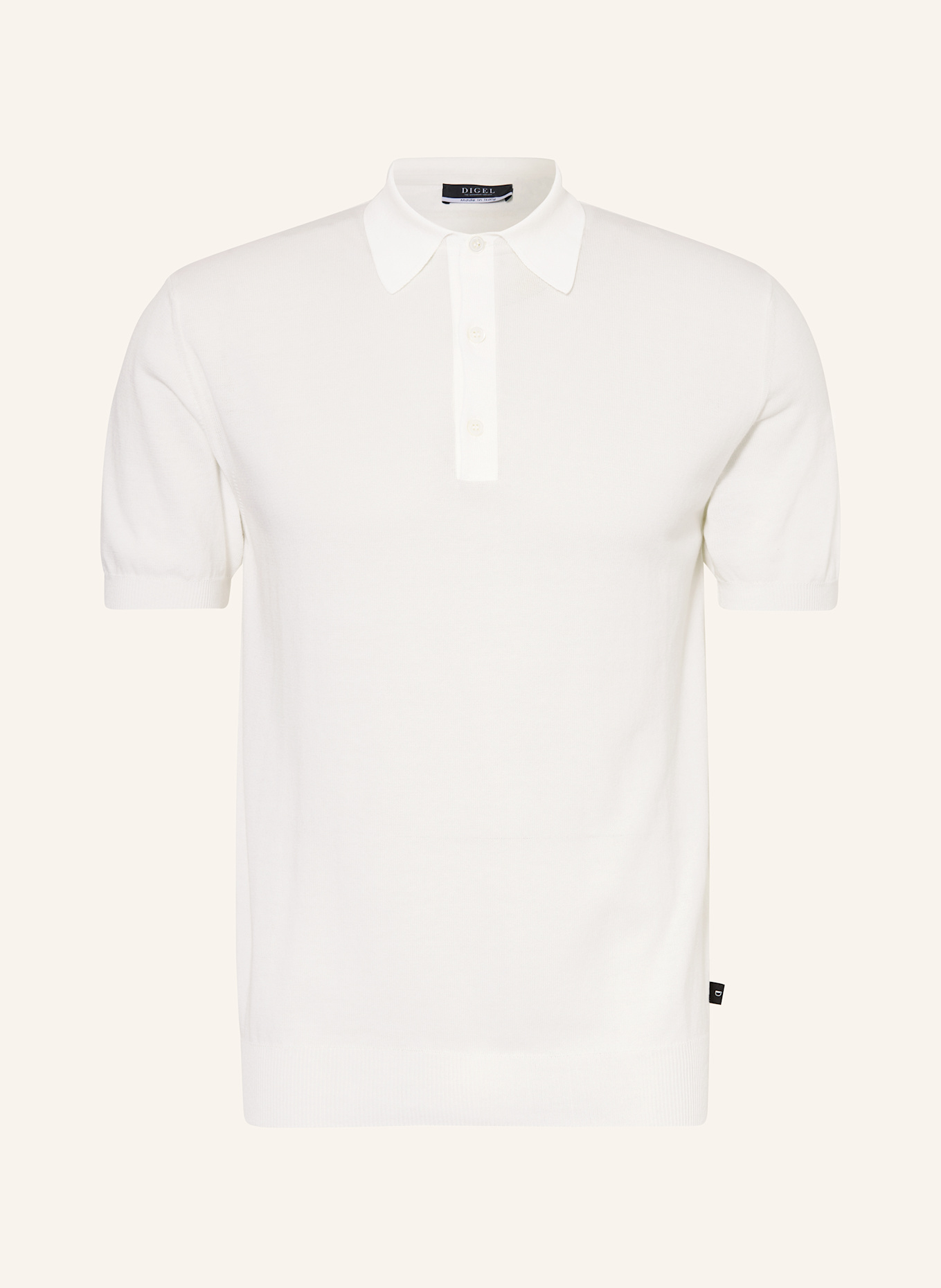 DIGEL Úpletová polokošile DAMY: BÍLÁ