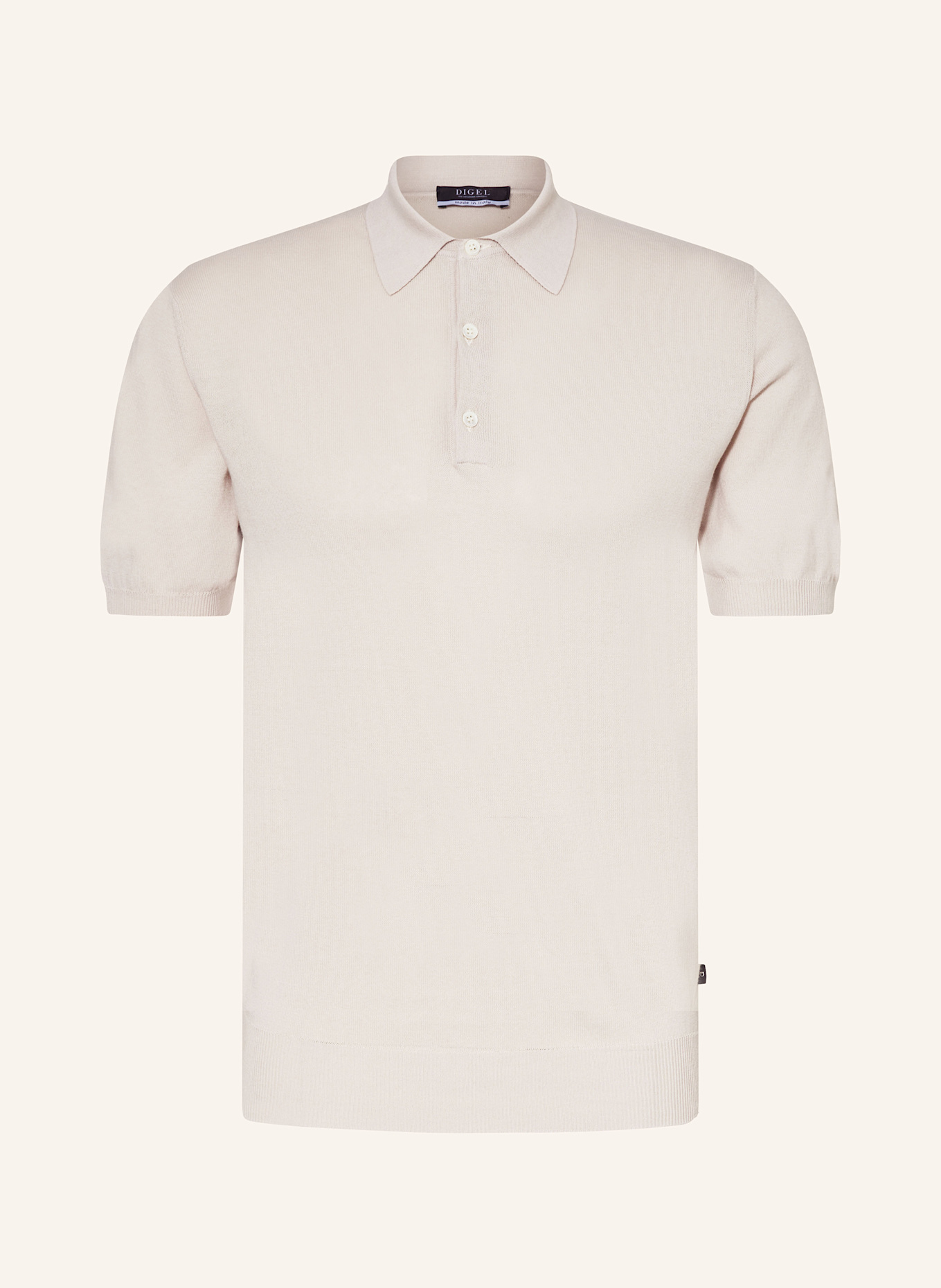 DIGEL Úpletová polokošile DAMY: BÉŽOVÁ