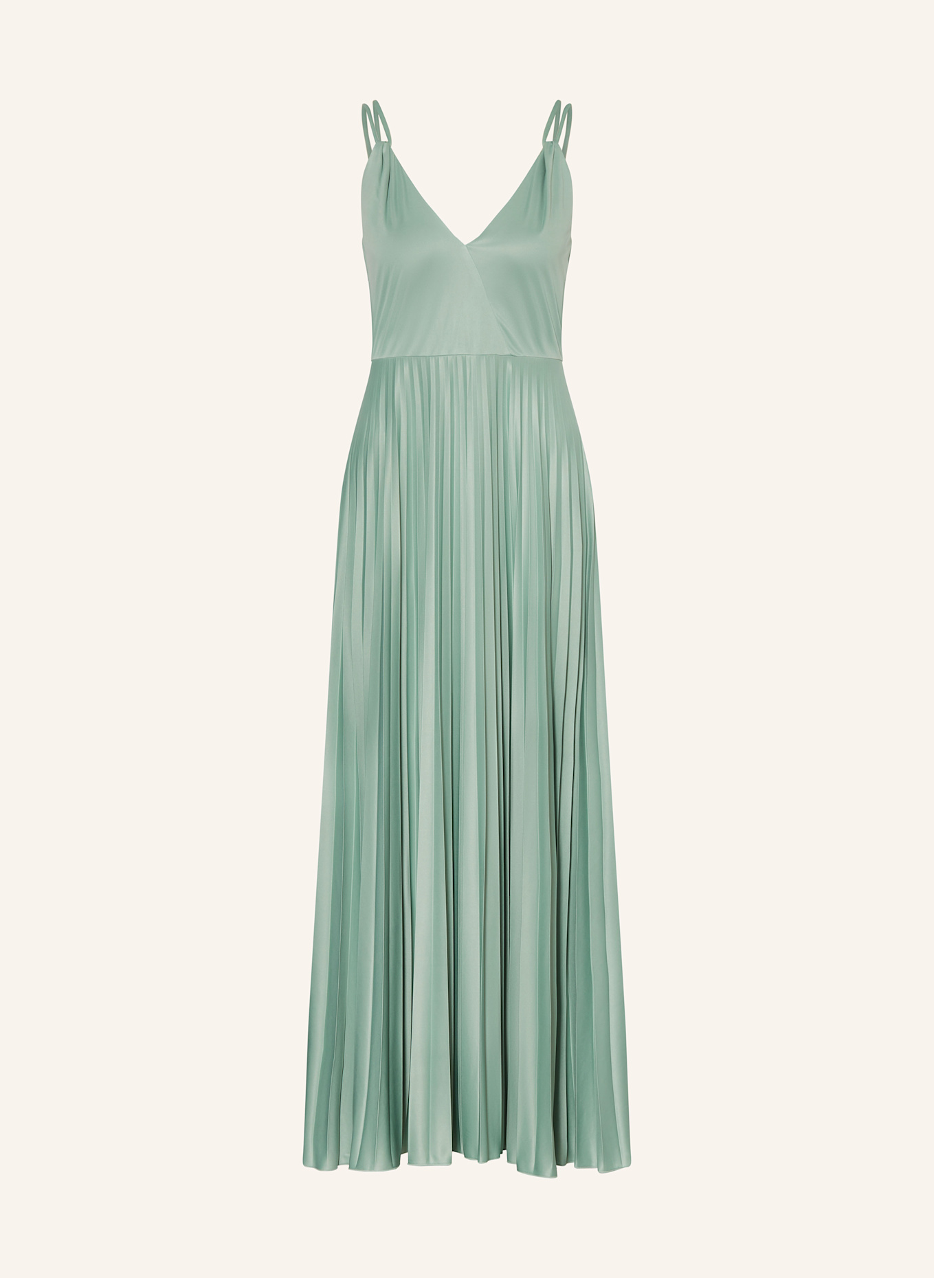 MAX & Co. Satinkleid VIVETTA mit Plissees: TÜRKIS