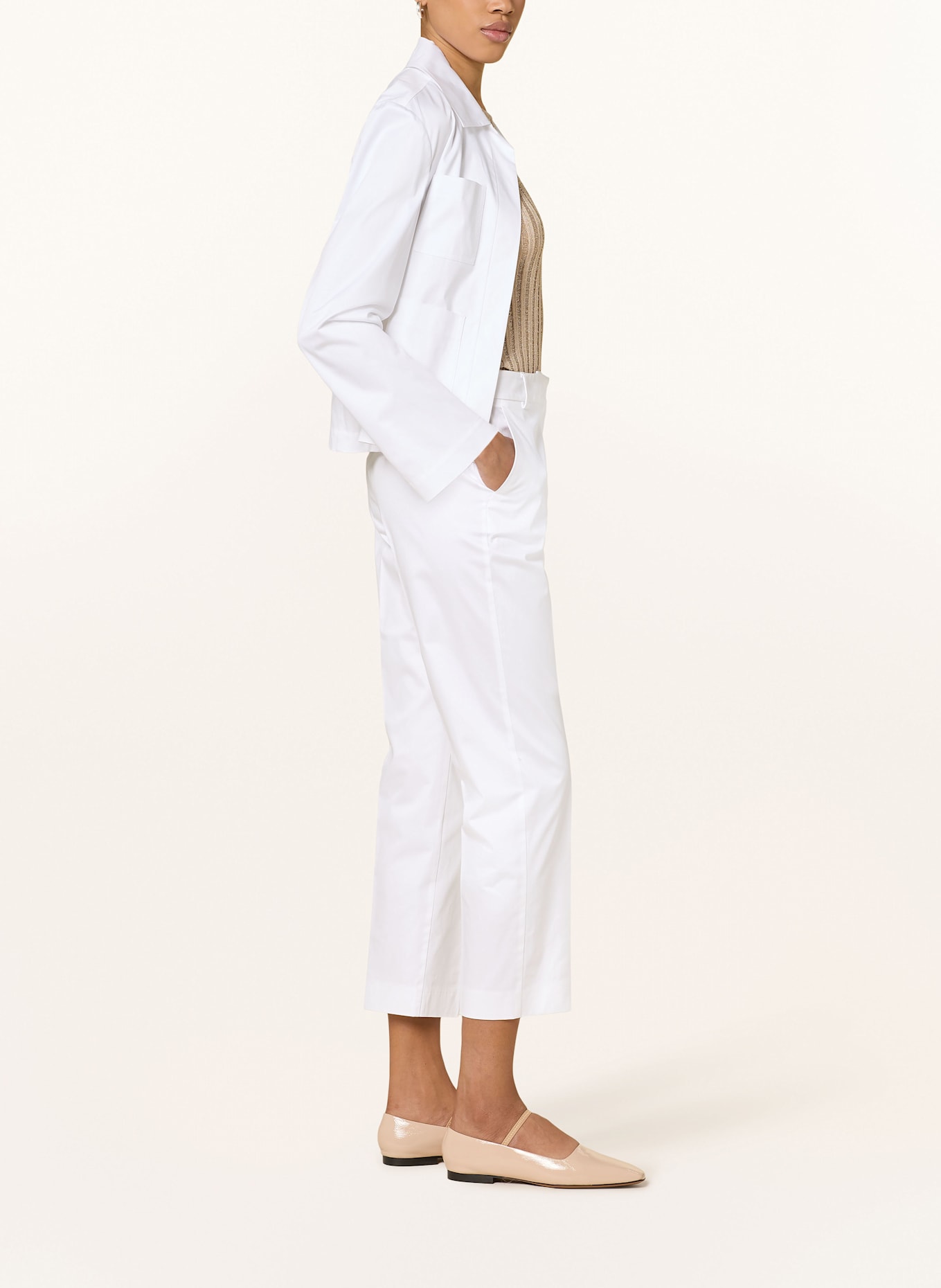 MAX & Co. 7/8-Hose HELLER: WEISS