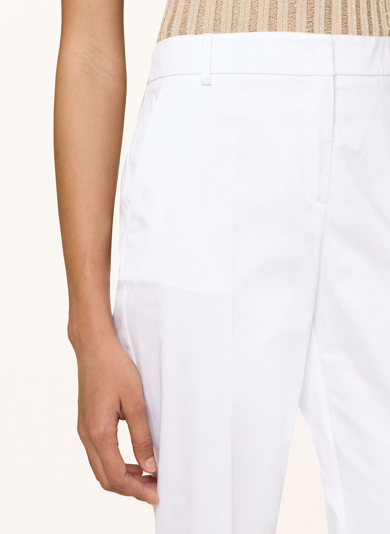 MAX & Co. 7/8-Hose HELLER: WEISS