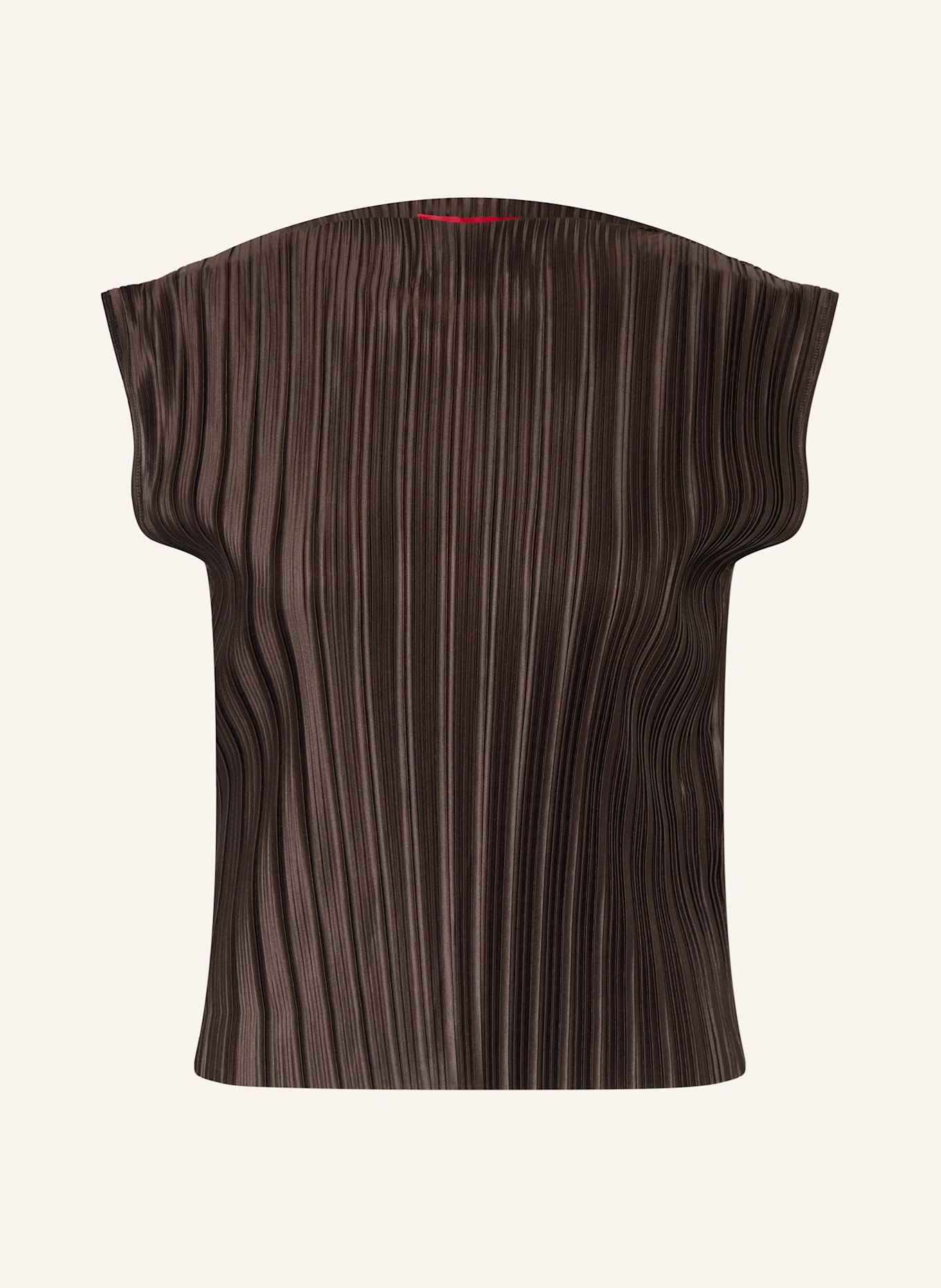 MAX & Co. Pleated top NINAS: DARK BROWN