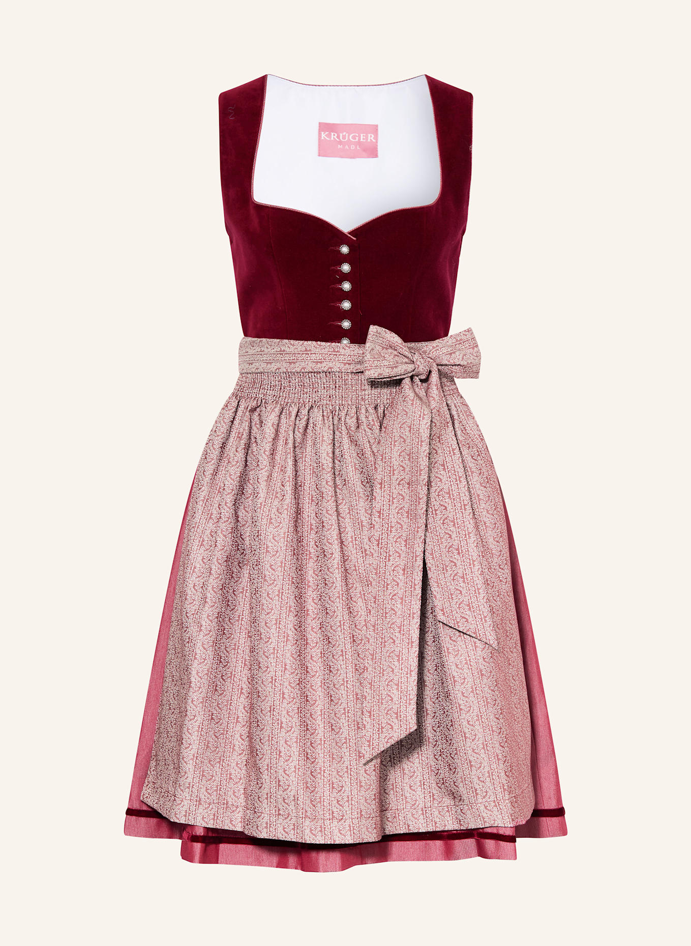 KRÜGER Dirndl LAJA: DUNKELROT