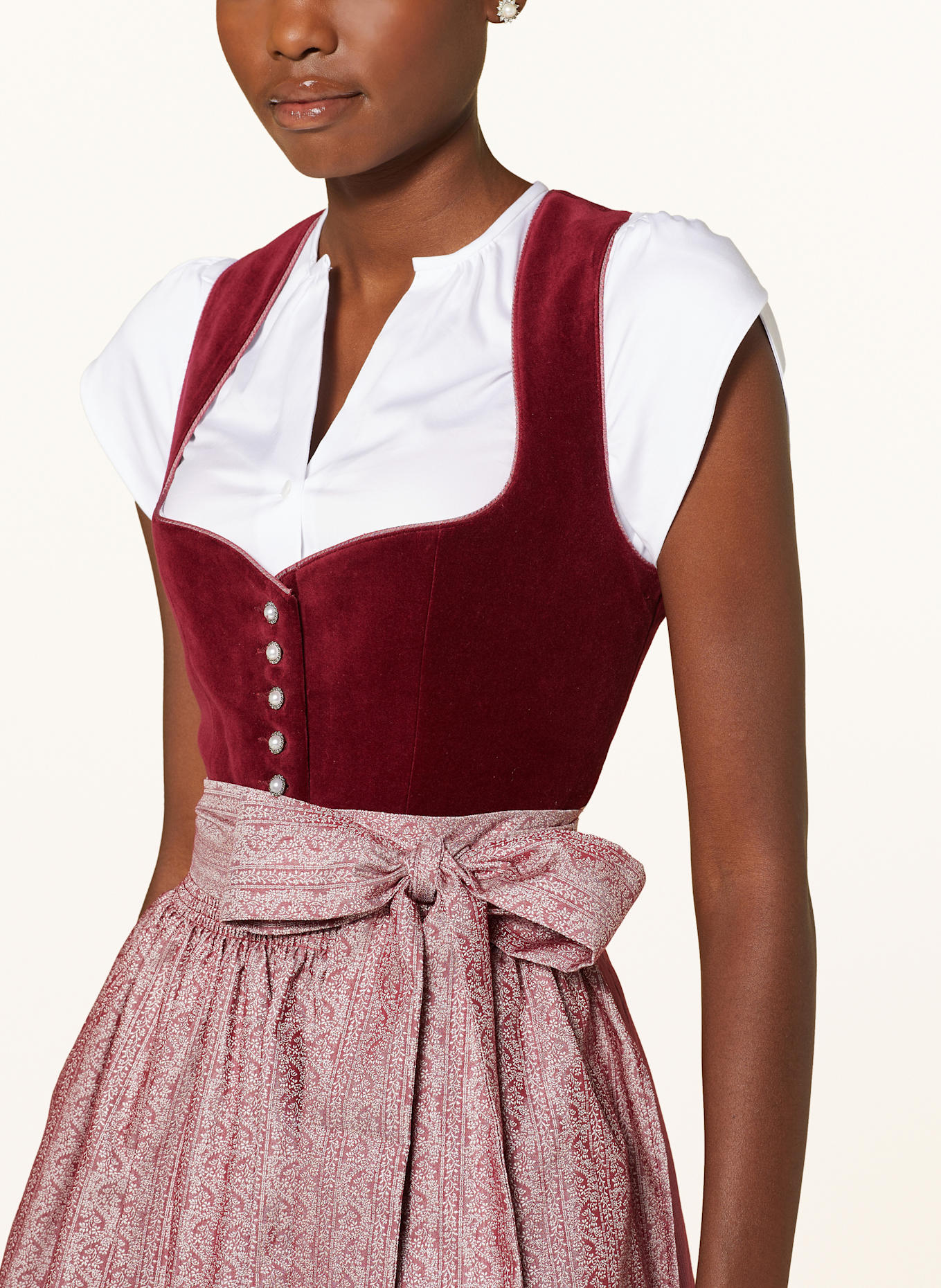 KRÜGER Dirndl LAJA: DUNKELROT