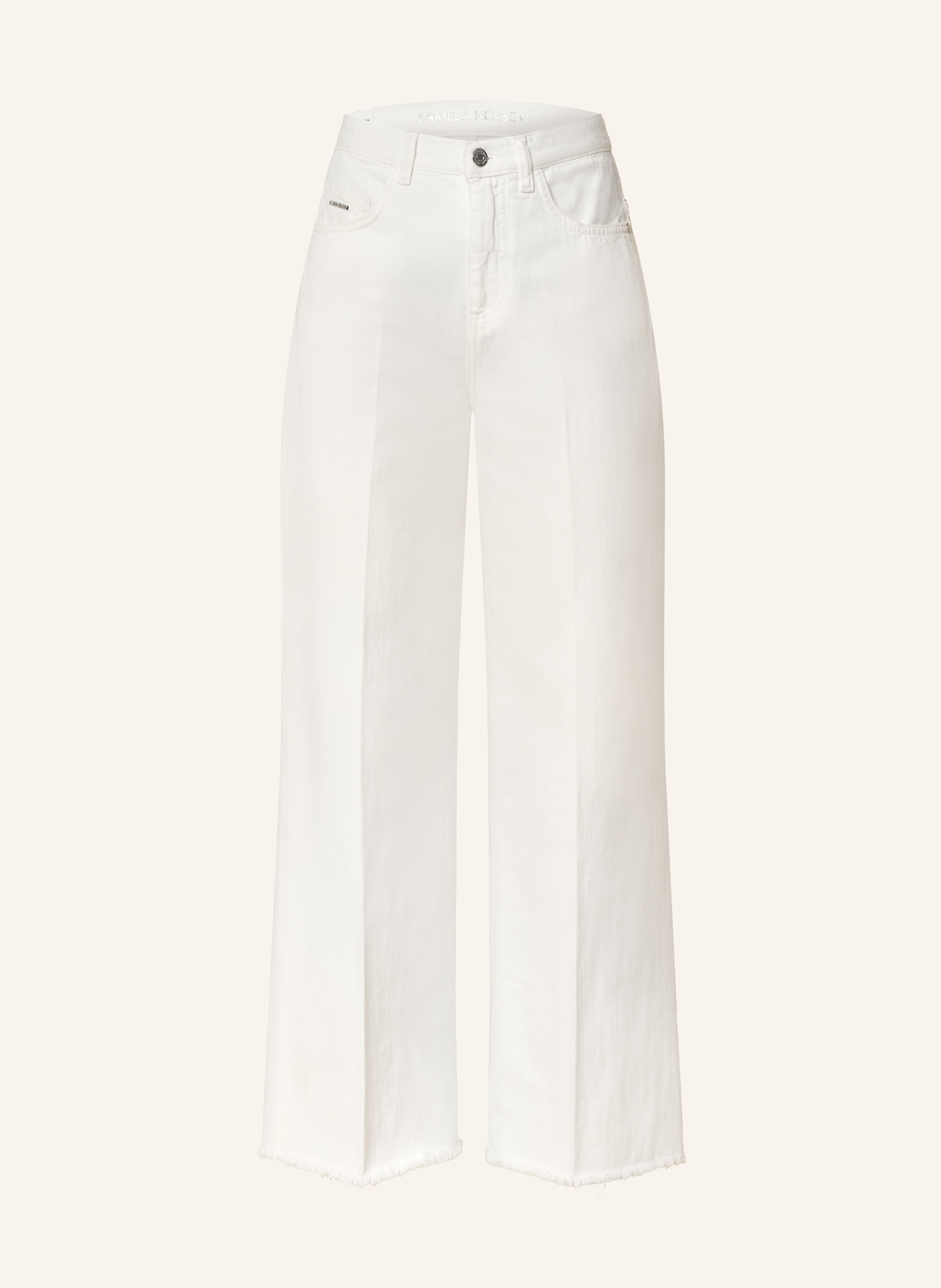 pamela henson Wide leg M-L jeans PHGITTA: WHITE