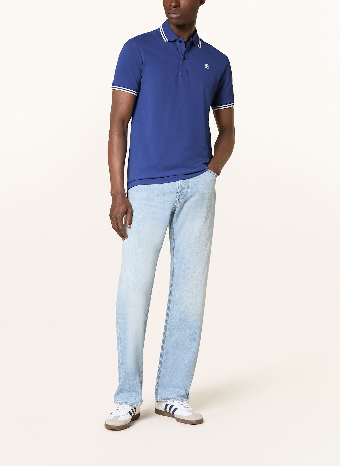 G-Star Piqué-Poloshirt DUNDA: BLAU