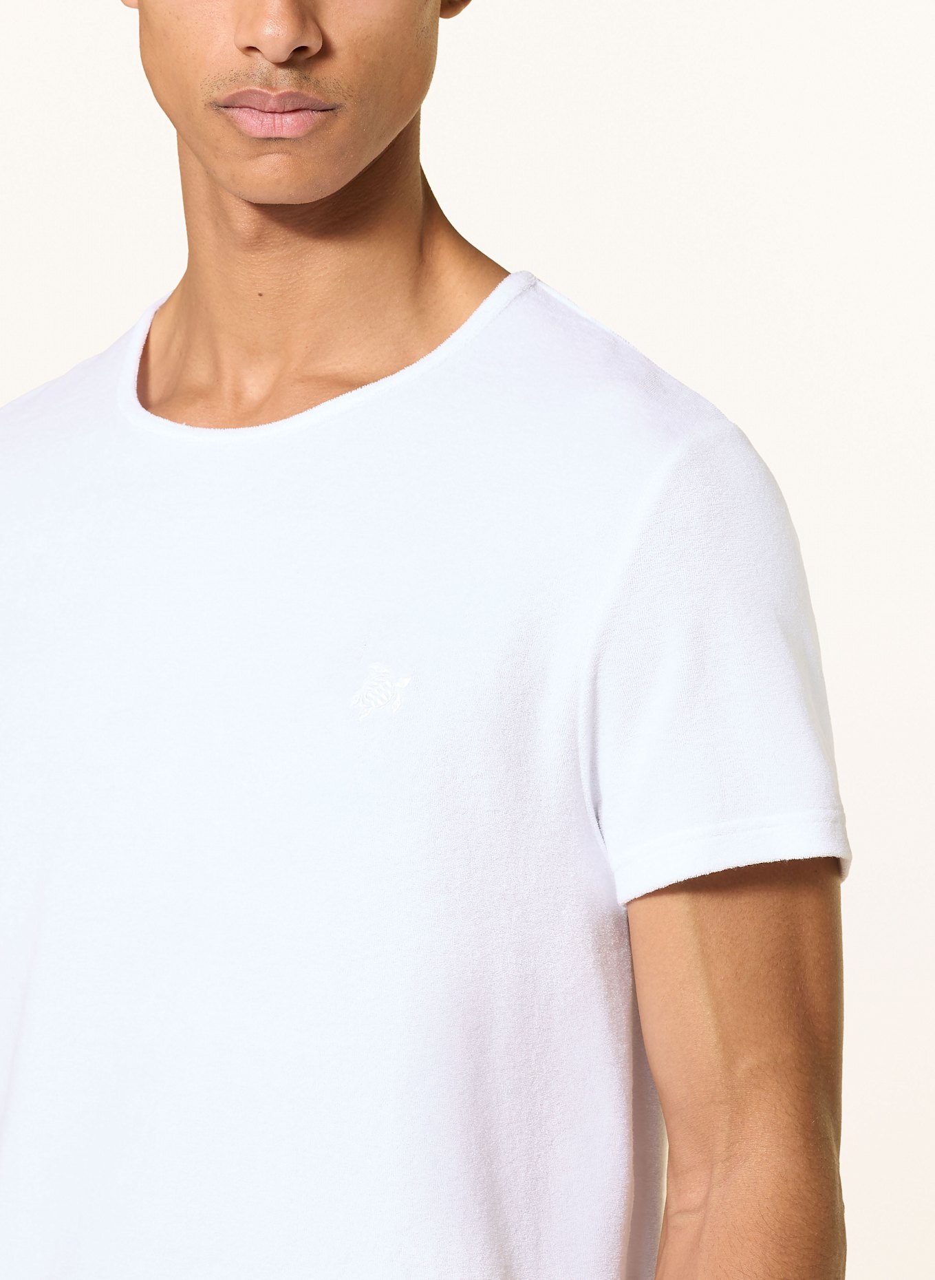 VILEBREQUIN Tričko TIRAMISU z froté: BÍLÁ