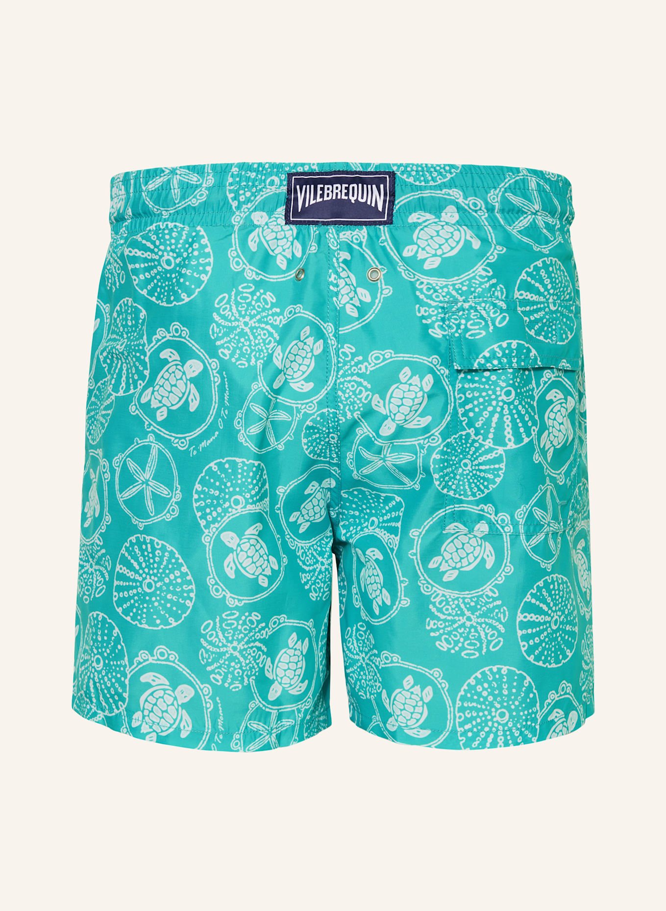 VILEBREQUIN Kąpielówki bokserki MOOREA: TURKUSOWY / BIAŁY